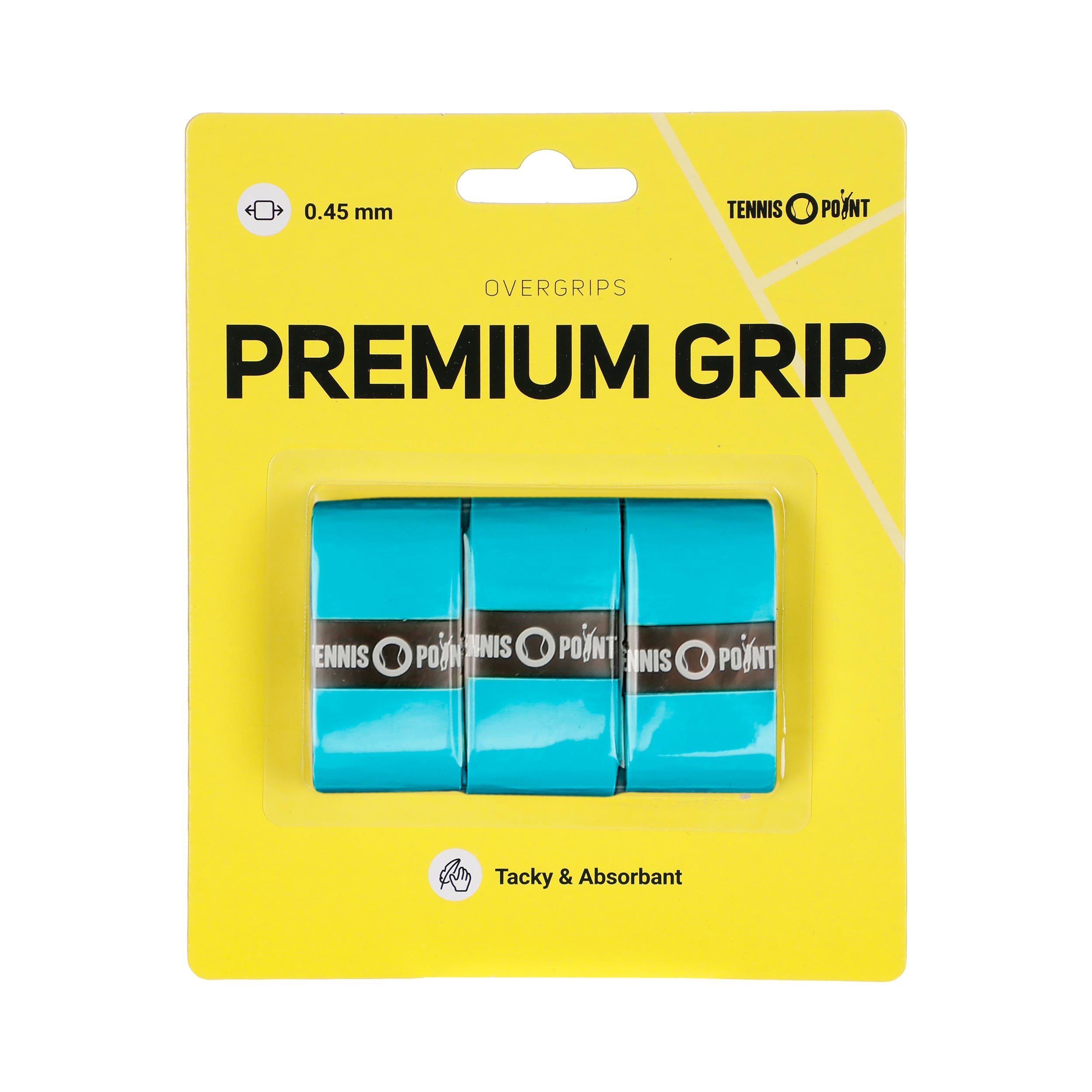 Tennis-Point Premium Grip Pakke Med 3-Blå