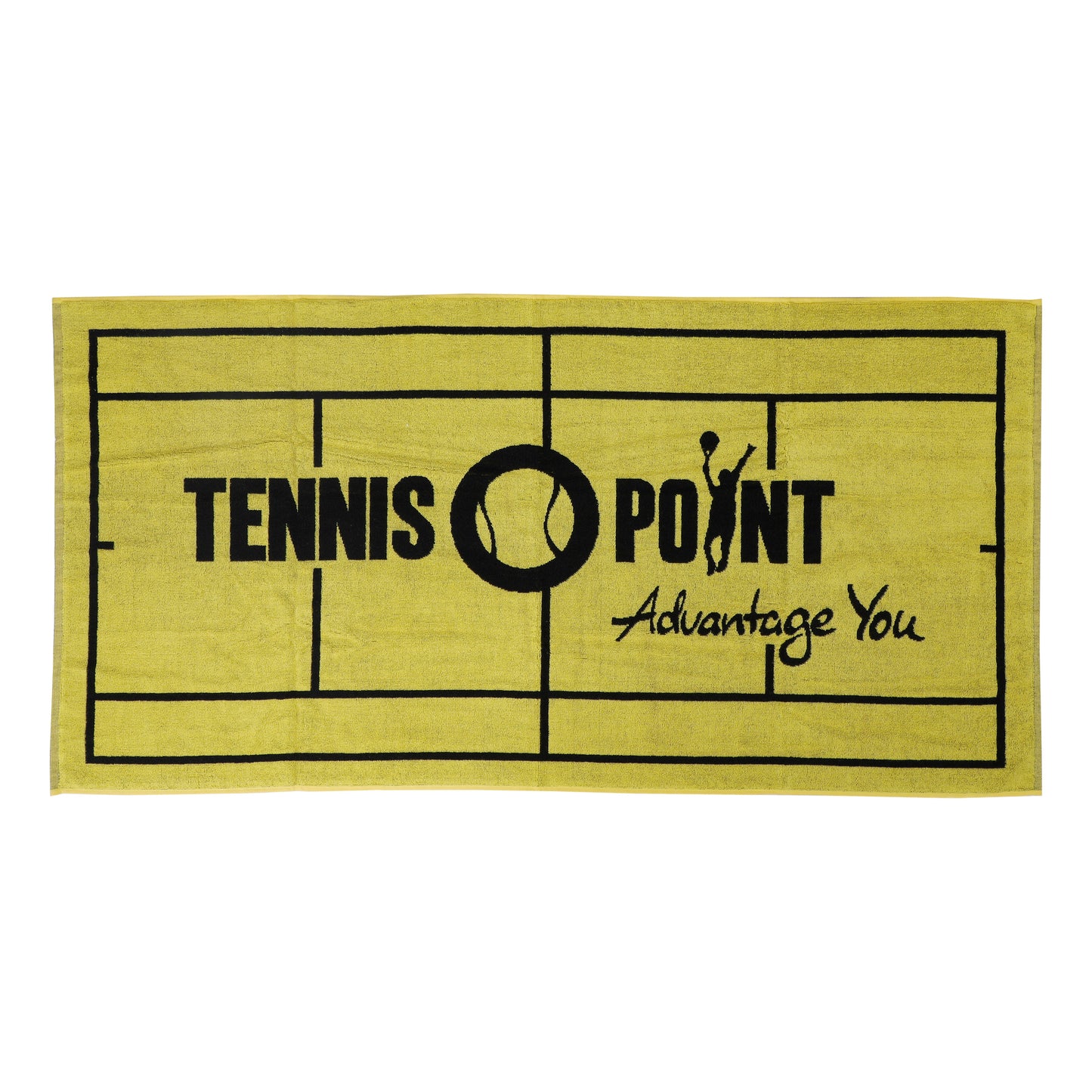 Tennis-Point 70x140 Håndklæde-Gul,Sort