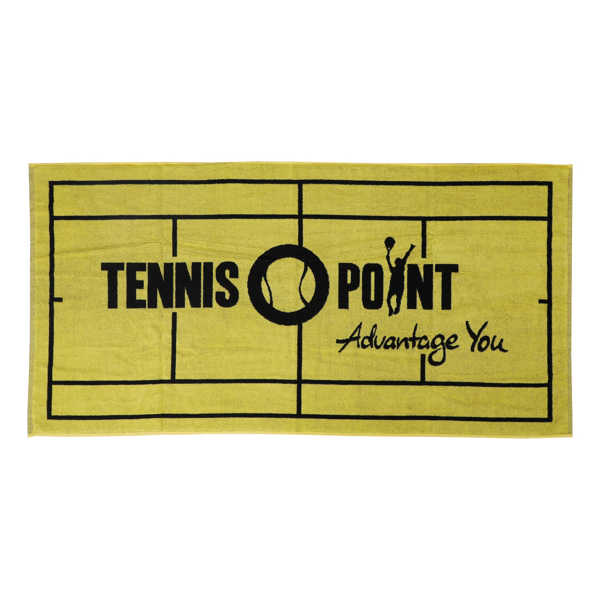 Tennis-Point 70x140 Håndklæde-Gul,Sort