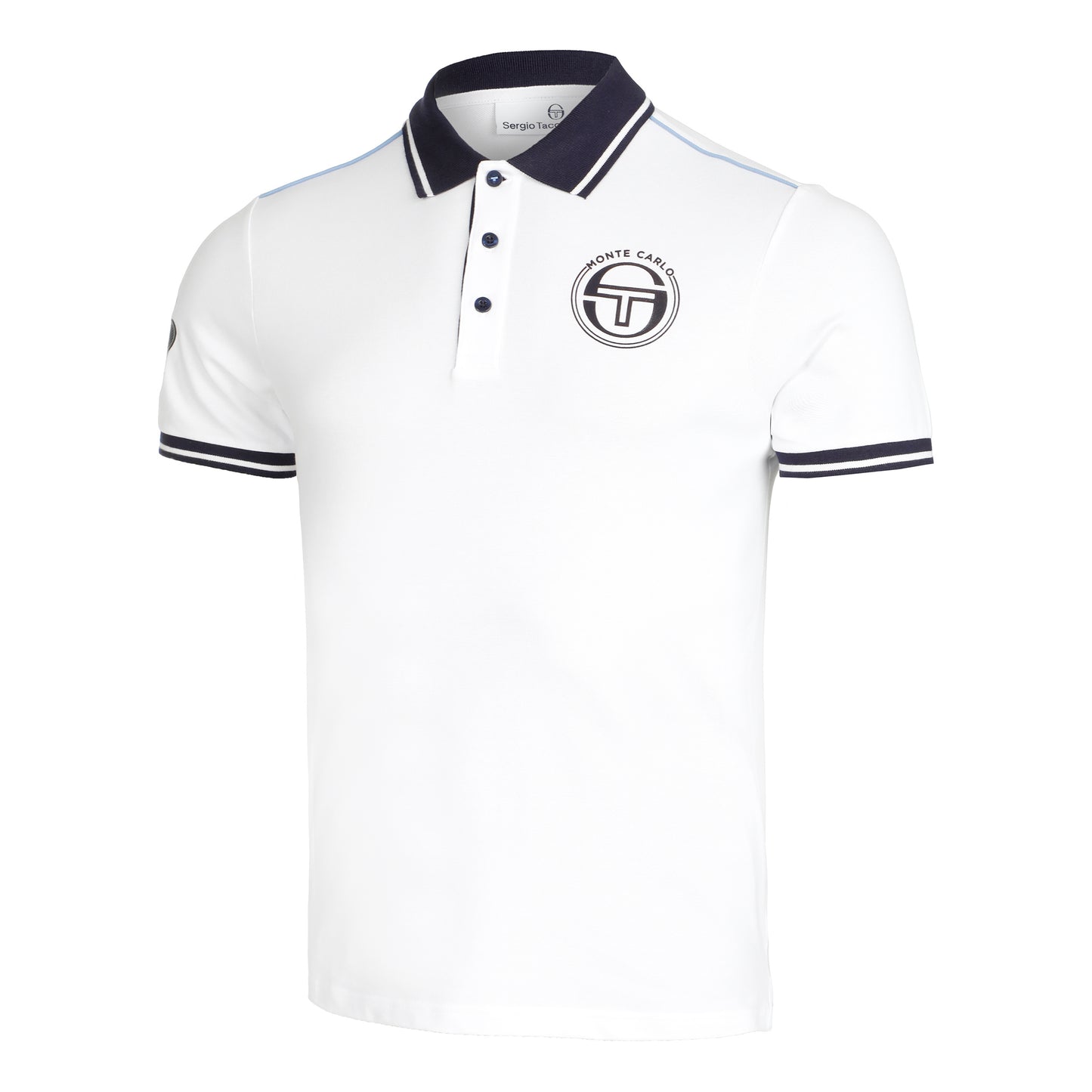 Sergio Tacchini Ranking Staff Polo Herrer - hvid, mørkeblå