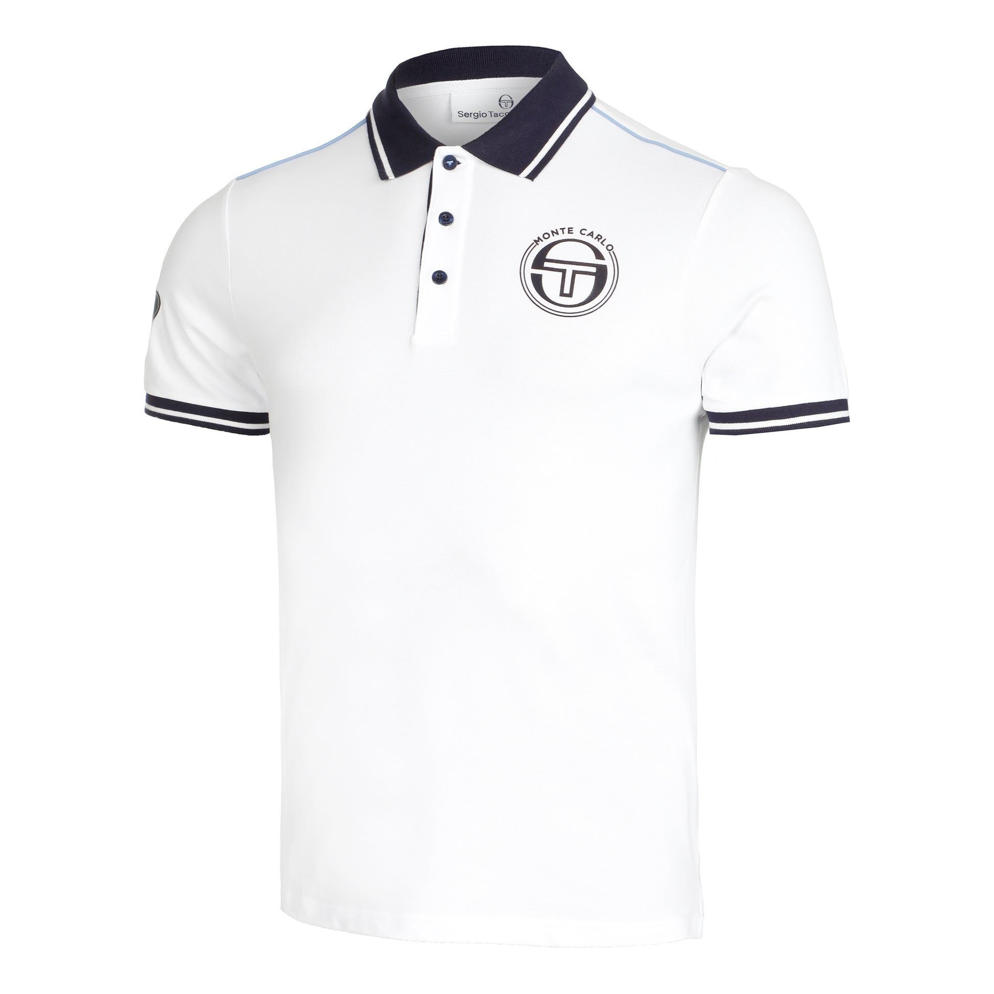 Sergio Tacchini Ranking Staff Polo Herrer - hvid, mørkeblå