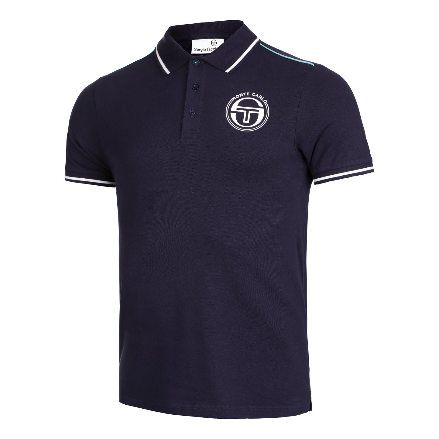 Sergio Tacchini Ranking Staff Polo Herrer - mørkeblå, hvid