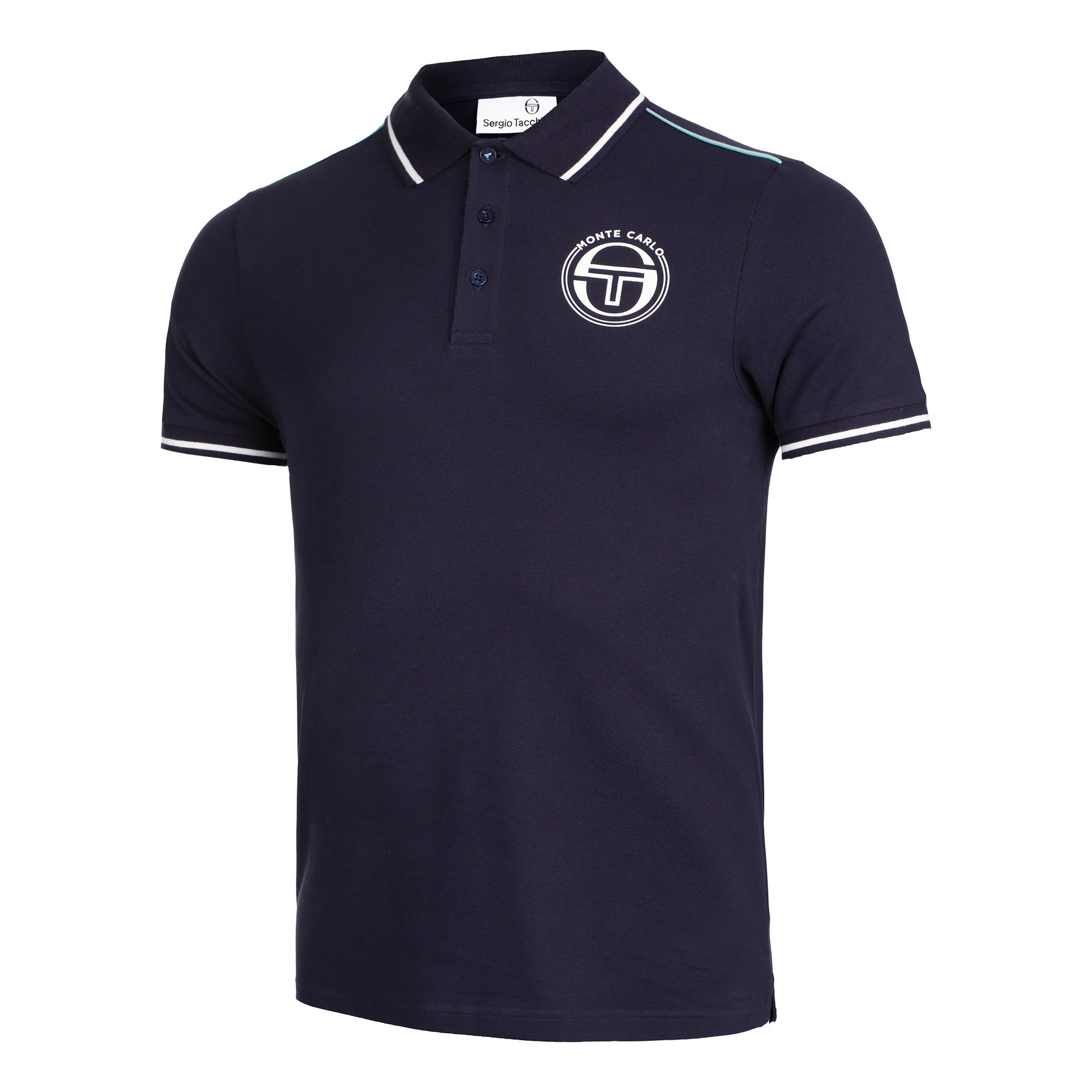 Sergio Tacchini Ranking Staff Polo Herrer - mørkeblå, hvid