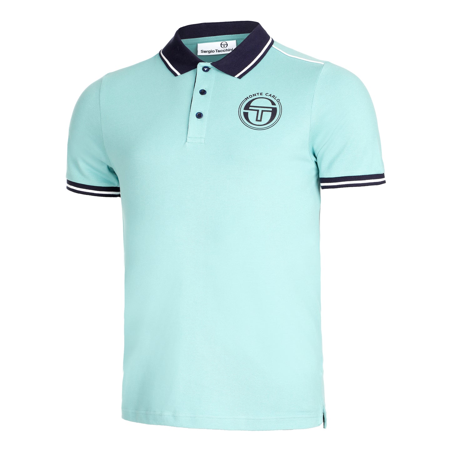 Sergio Tacchini Ranking Staff Polo Herrer - lyseblå, mørkeblå