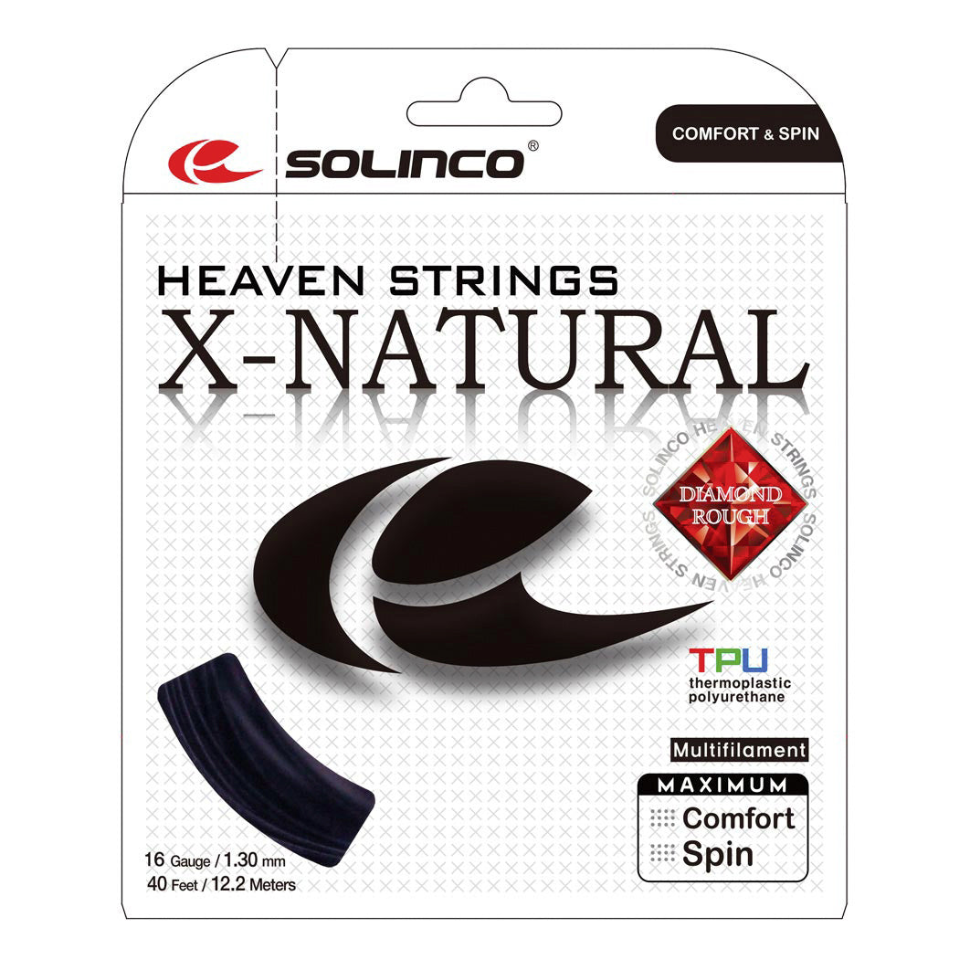 Solinco X-Natural Strengesæt 12,2m-Sort