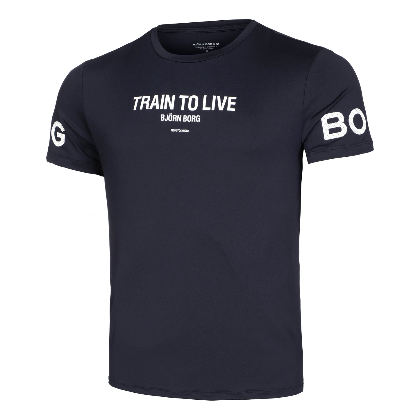 Björn Borg Borg Graphic T-shirt Herrer - mørkeblå, hvid