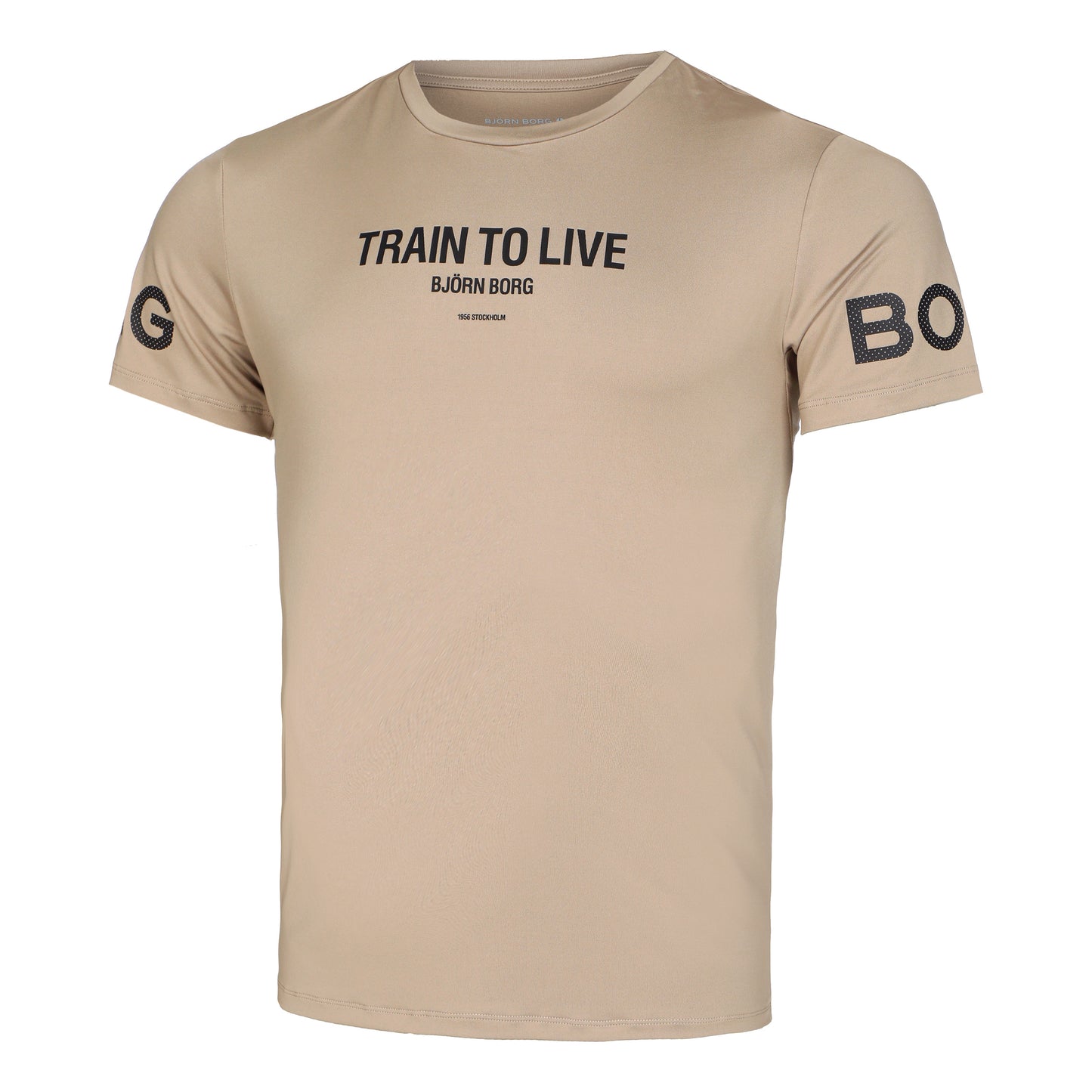 Björn Borg Borg Graphic T-shirt Herrer - beige, sort