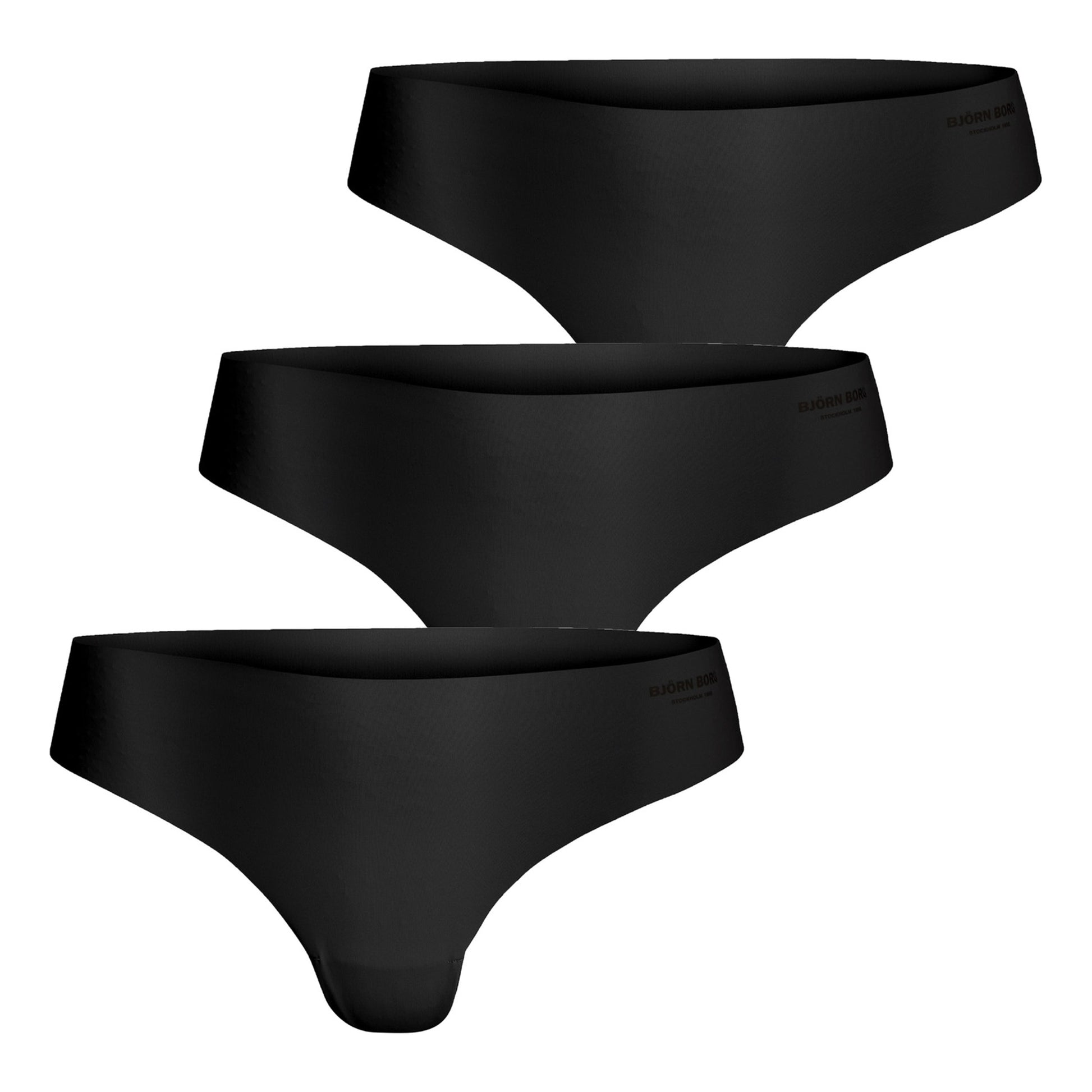 Björn Borg Invisible Stringtrusse Pakke Med 3 Damer-Sort