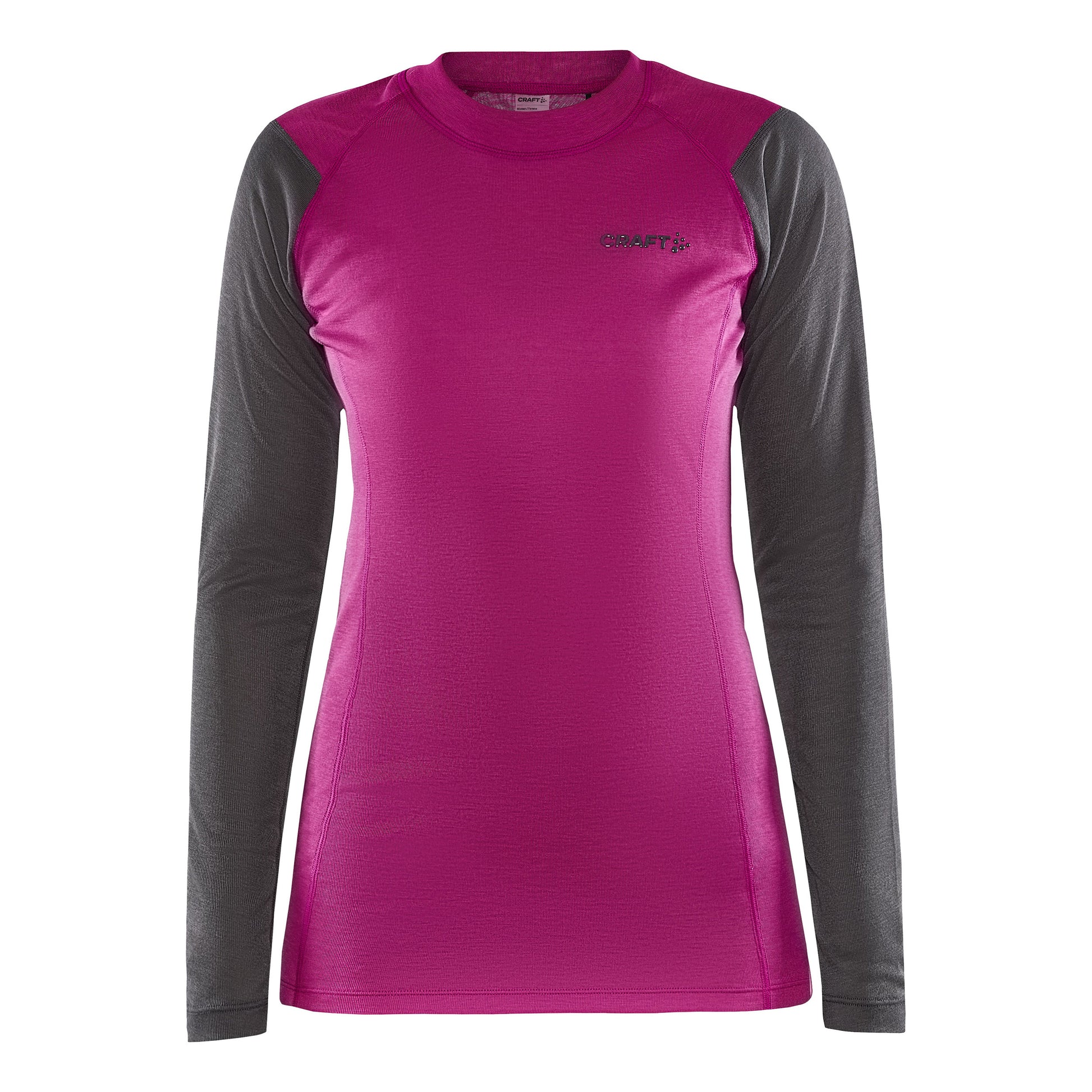 Craft Core Warm Baselayer Shirt, langærmet Damer - berry, grå