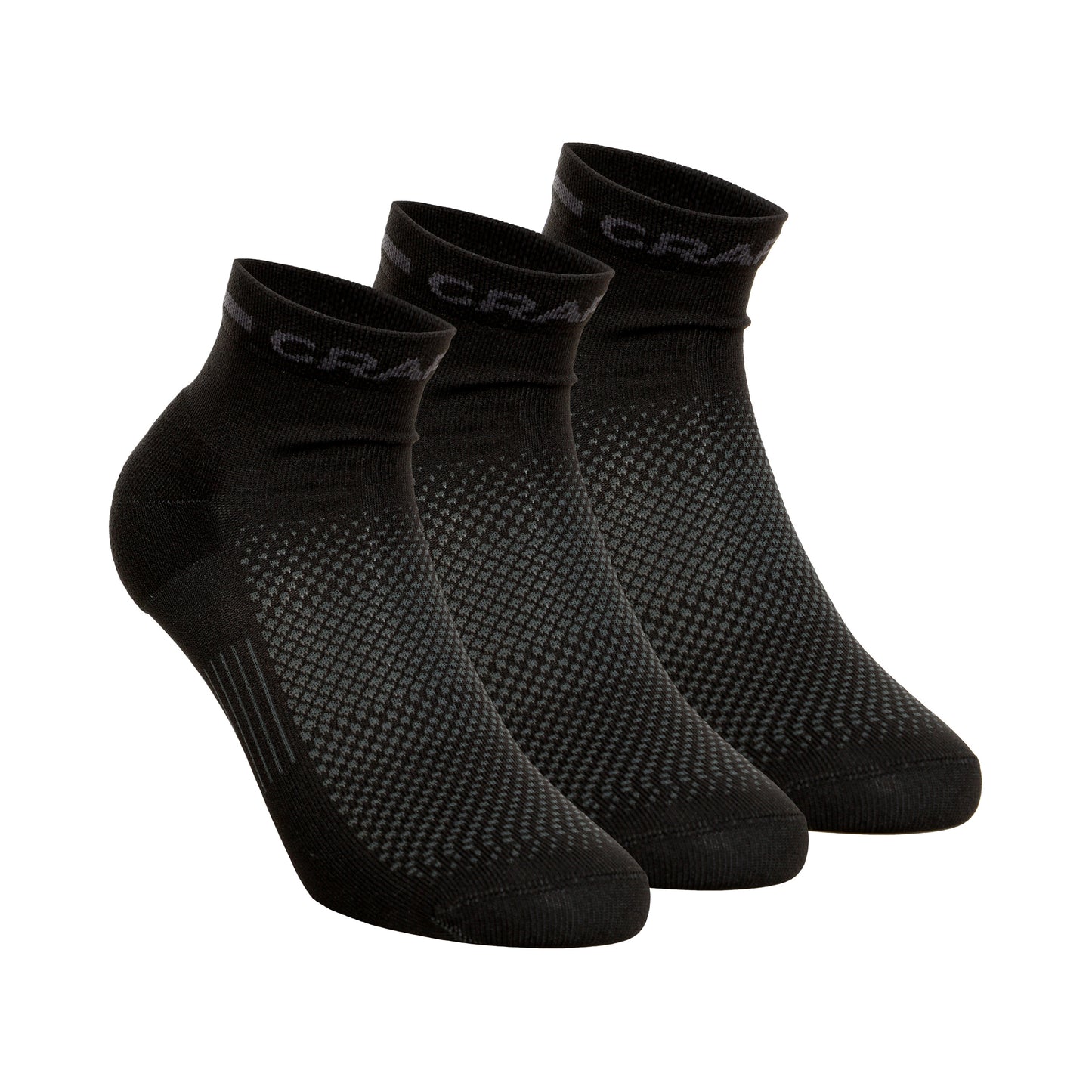 Craft Core Dry Mid Løbesokker Pakke Med 3-Sort