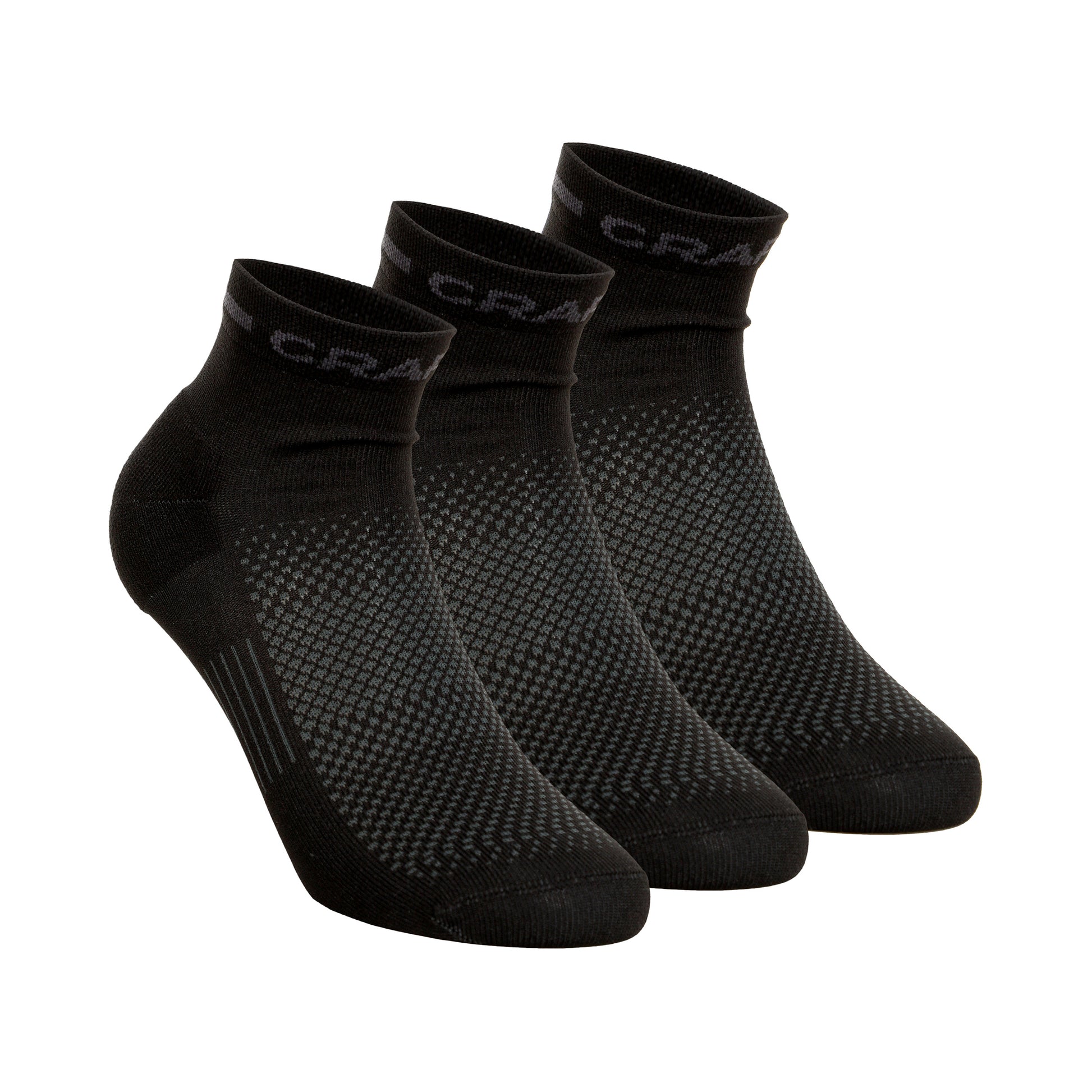 Craft Core Dry Mid Løbesokker Pakke Med 3-Sort