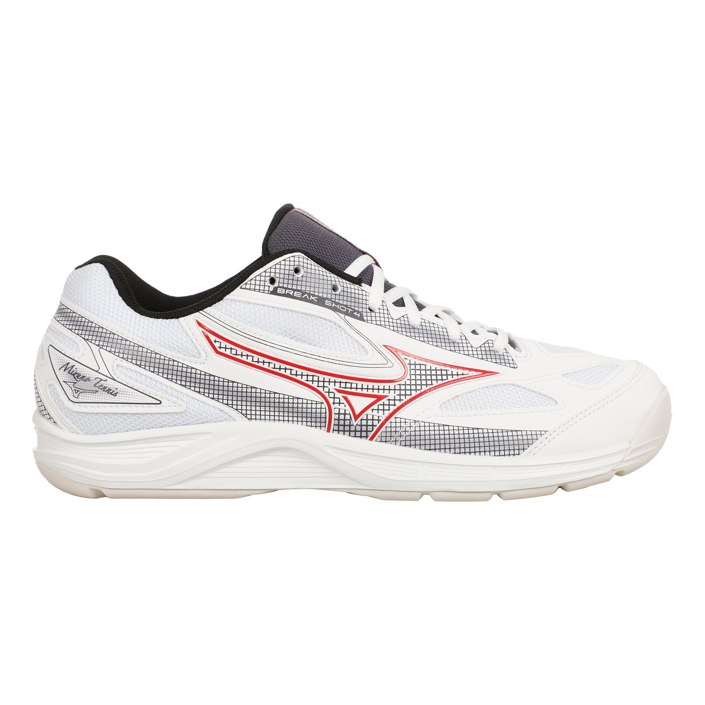 Mizuno Break Shot Tæppesko Herrer-Hvid,Rød