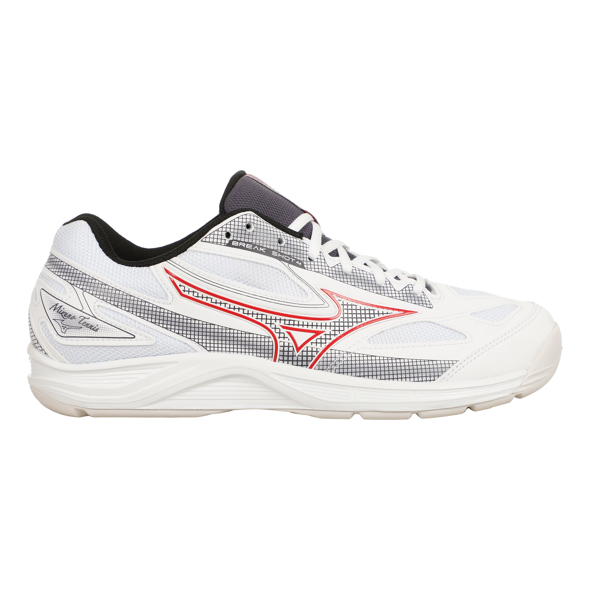 Mizuno Break Shot Tæppesko Herrer-Hvid,Rød