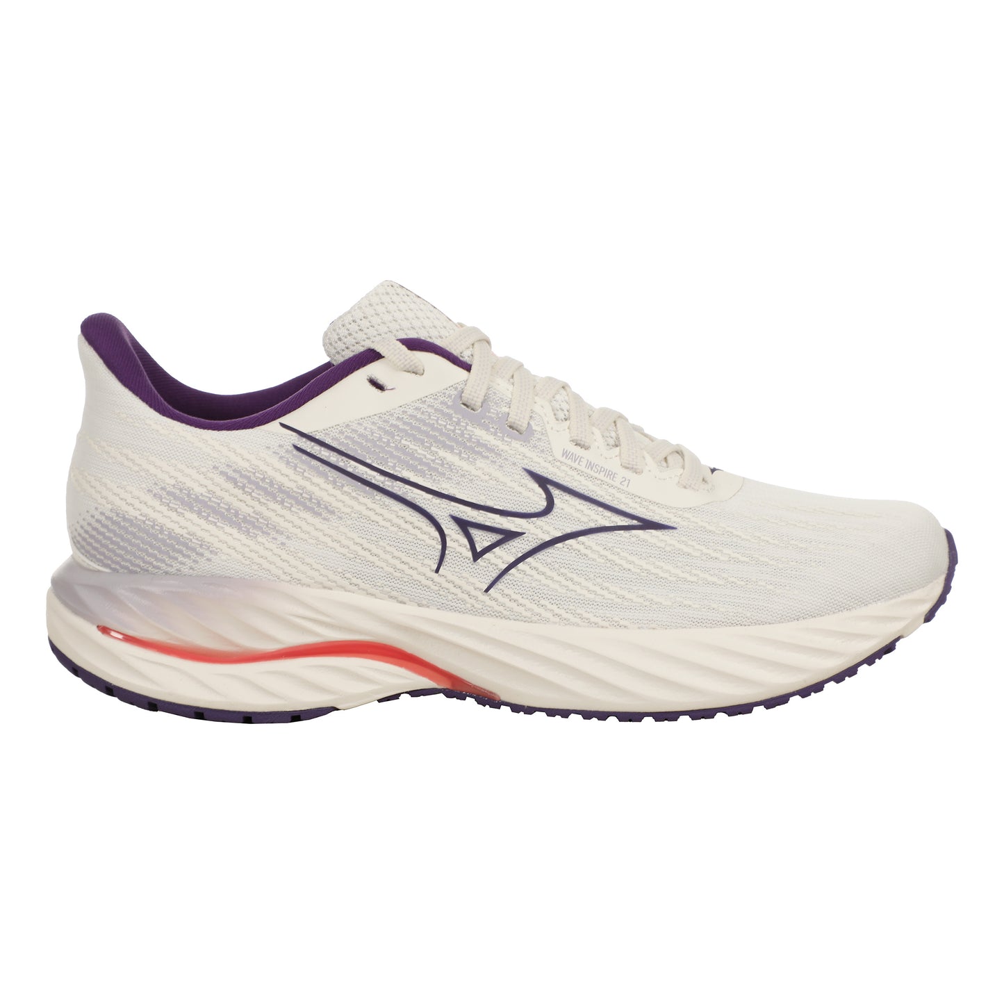 Mizuno Wave Inspire 21 Støttesko Damer-Hvid,Lilla
