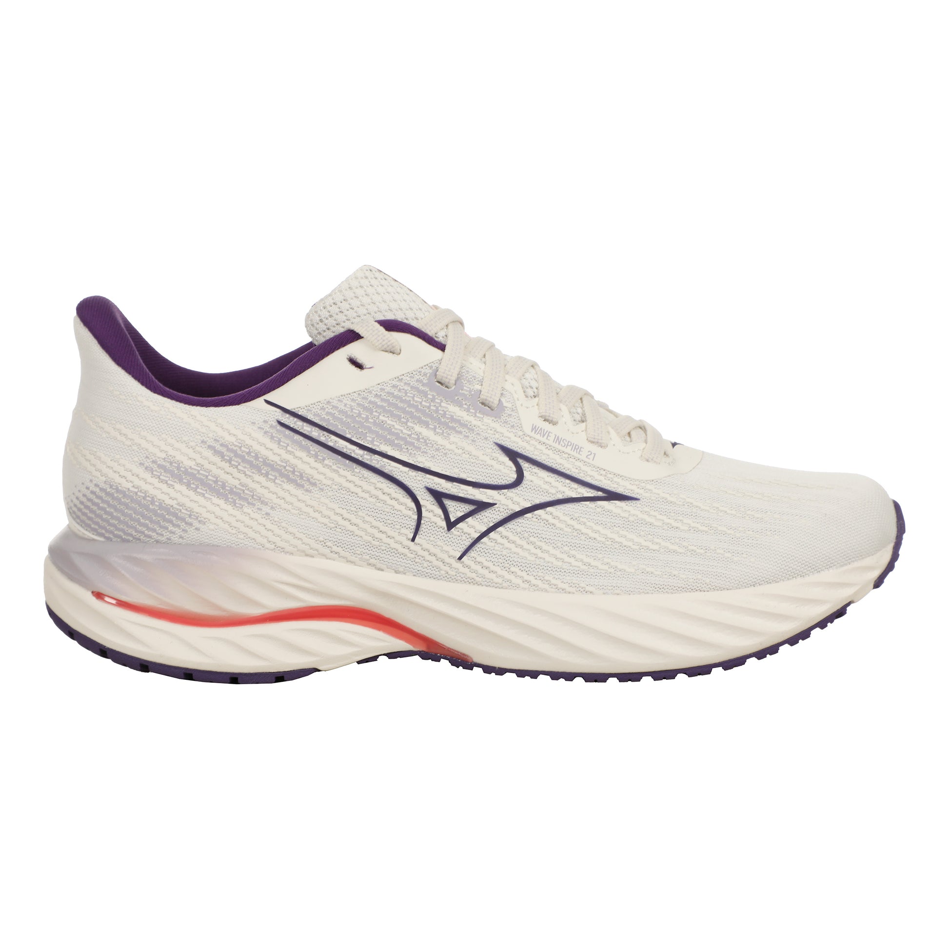 Mizuno Wave Inspire 21 Støttesko Damer-Hvid,Lilla