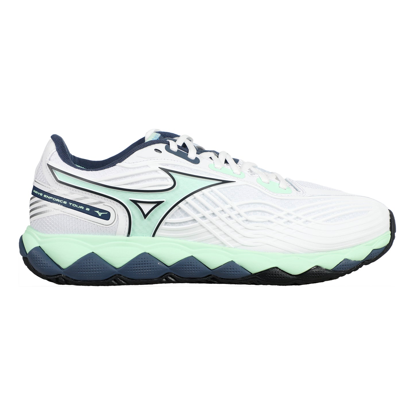 Mizuno Wave Enforce Tour 2 Allcourt-sko Herrer - hvid, mint