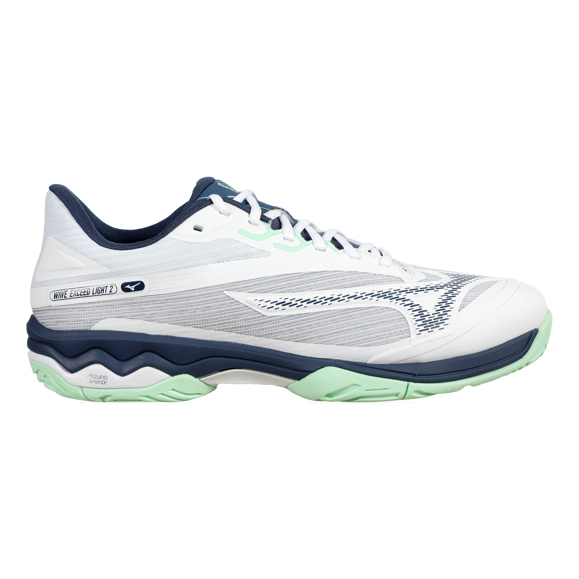 Mizuno Wave Exceed Light 2 Allcourt-sko Herrer-Hvid,Blå