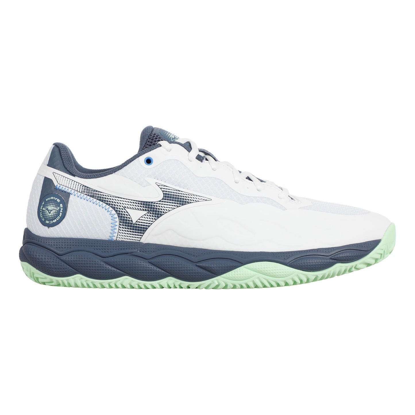 Mizuno Wave Enforce Court Grusbanesko Herrer-Hvid,Blå-grå