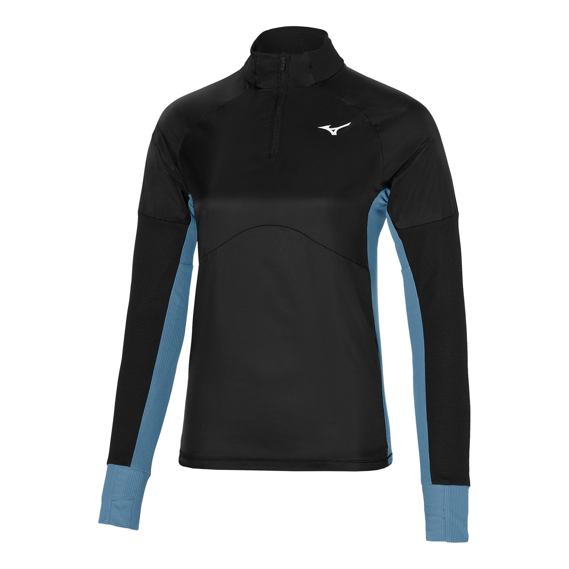 Mizuno Hybrid Shirt,Langærmet Damer-Sort