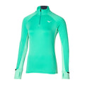Warmalite Half-Zip Løbetop Damer - turkis,