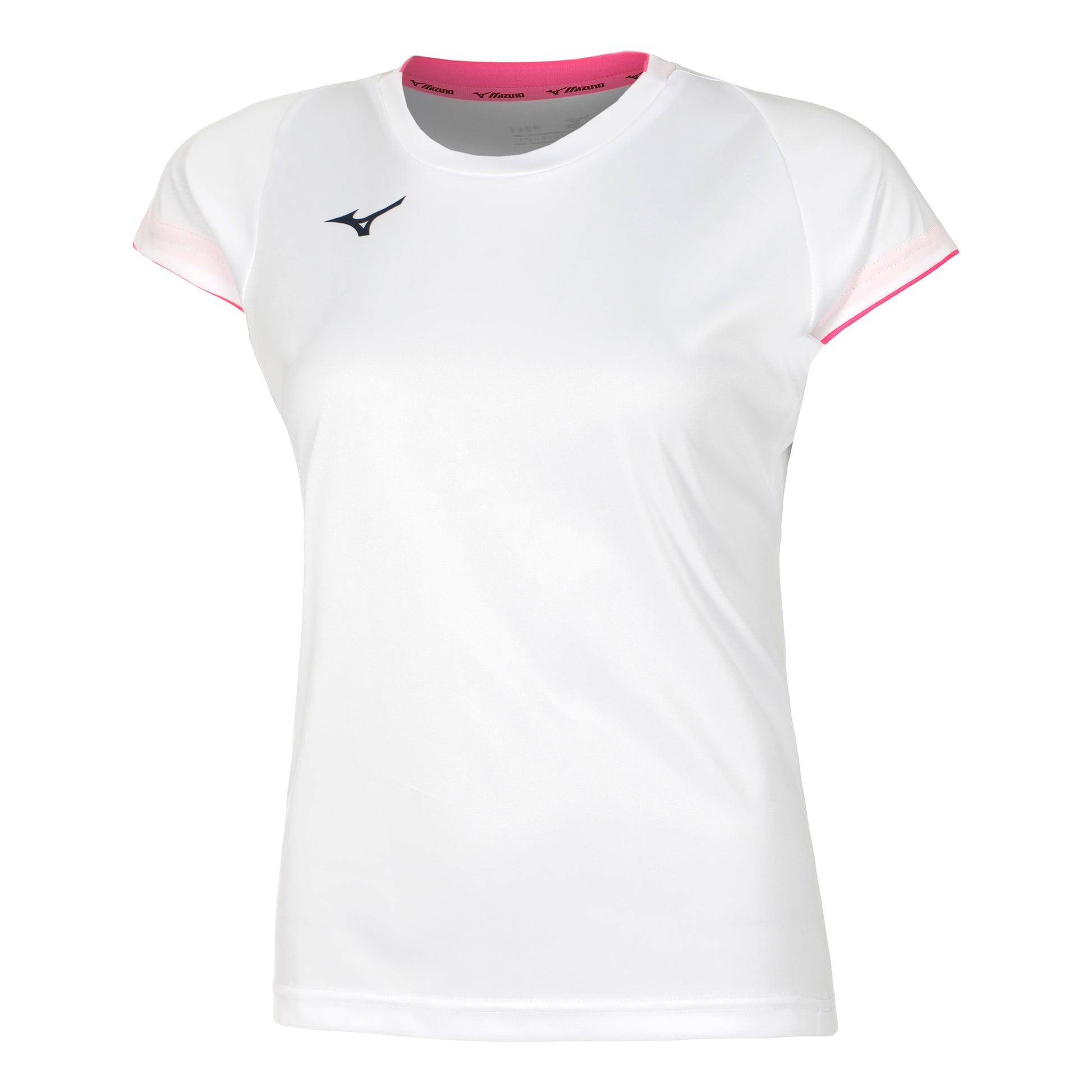 Mizuno Core T-shirt Damer - hvid, pink