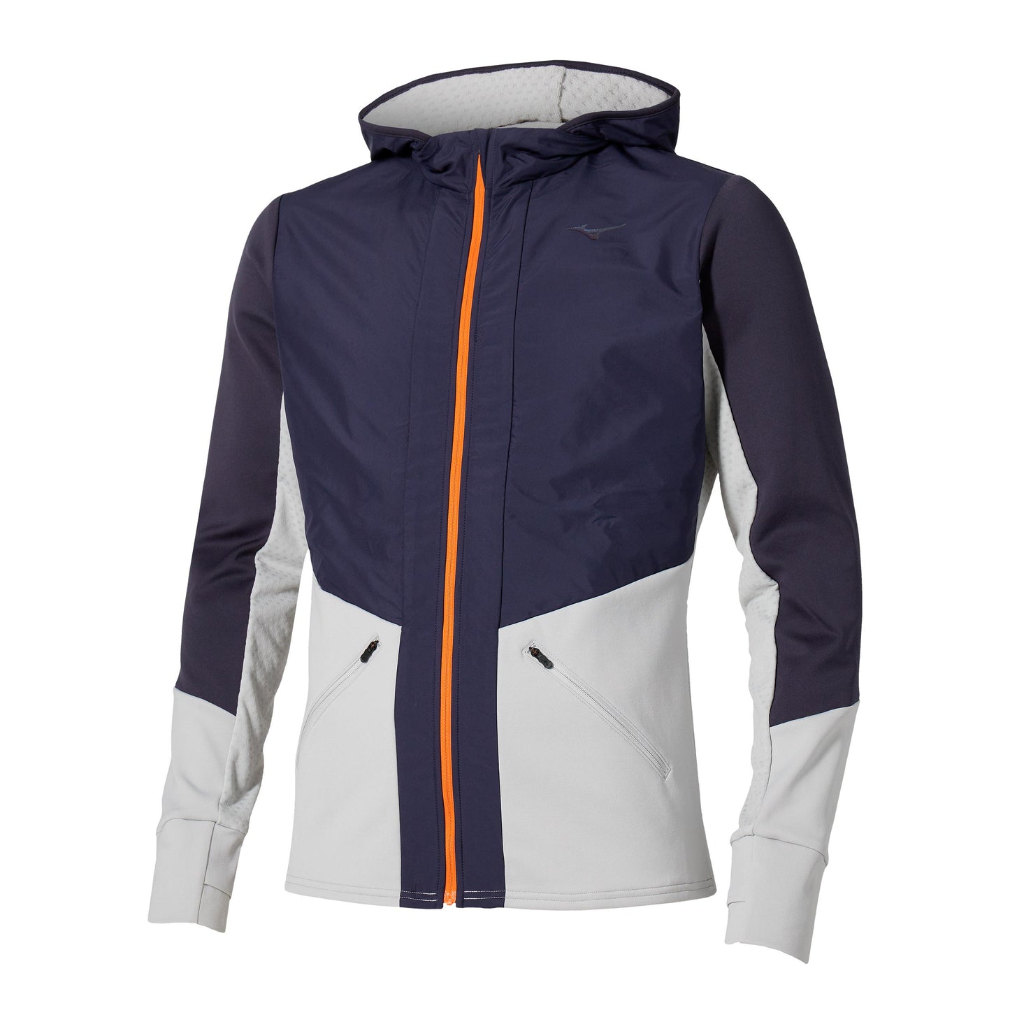 Mizuno Active Warmalite Hybrid Full Zip Løbejakke Herrer-Blå