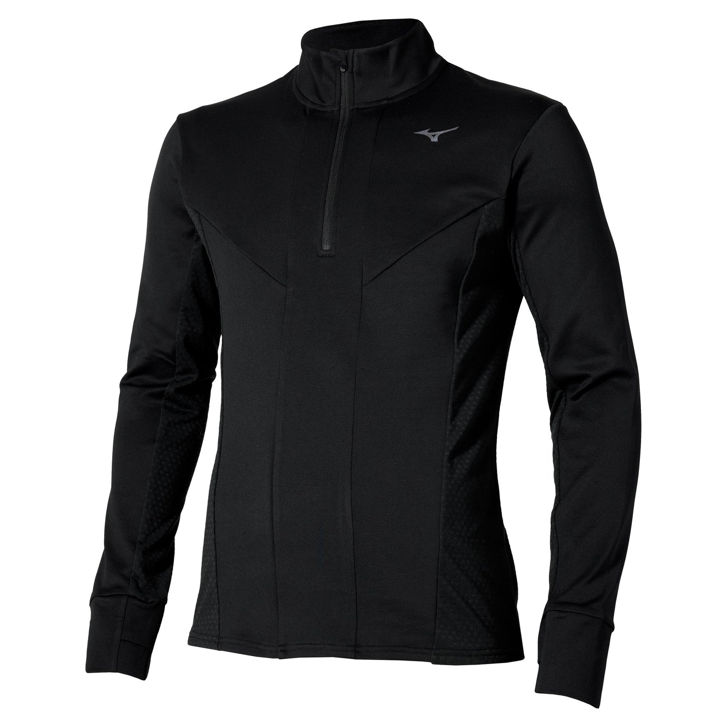 Mizuno Active Warmalite Half Zip Løbetrøje Herrer-Sort