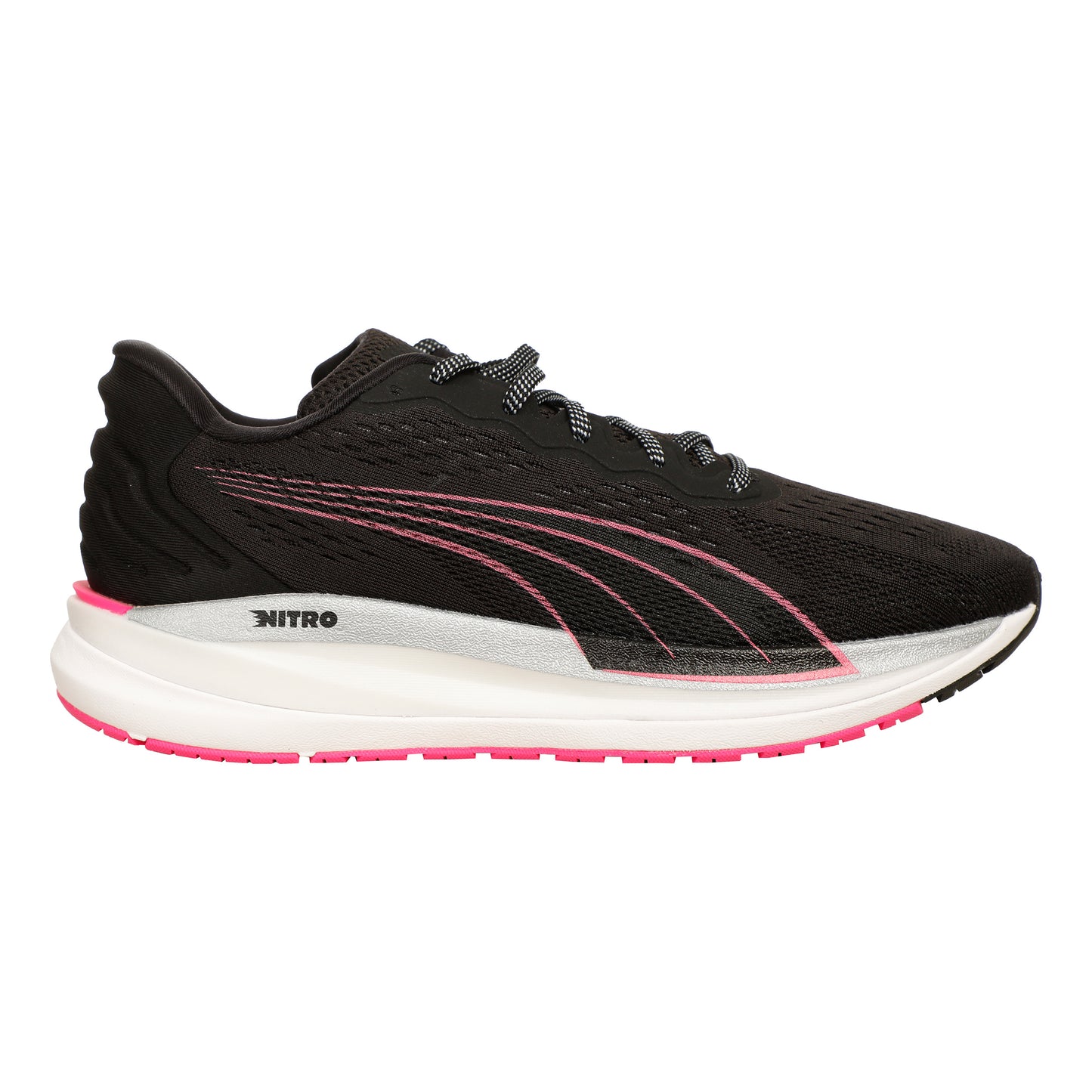 Puma Magnify Nitro Surge Neutral Sko Damer-Sort,Grå