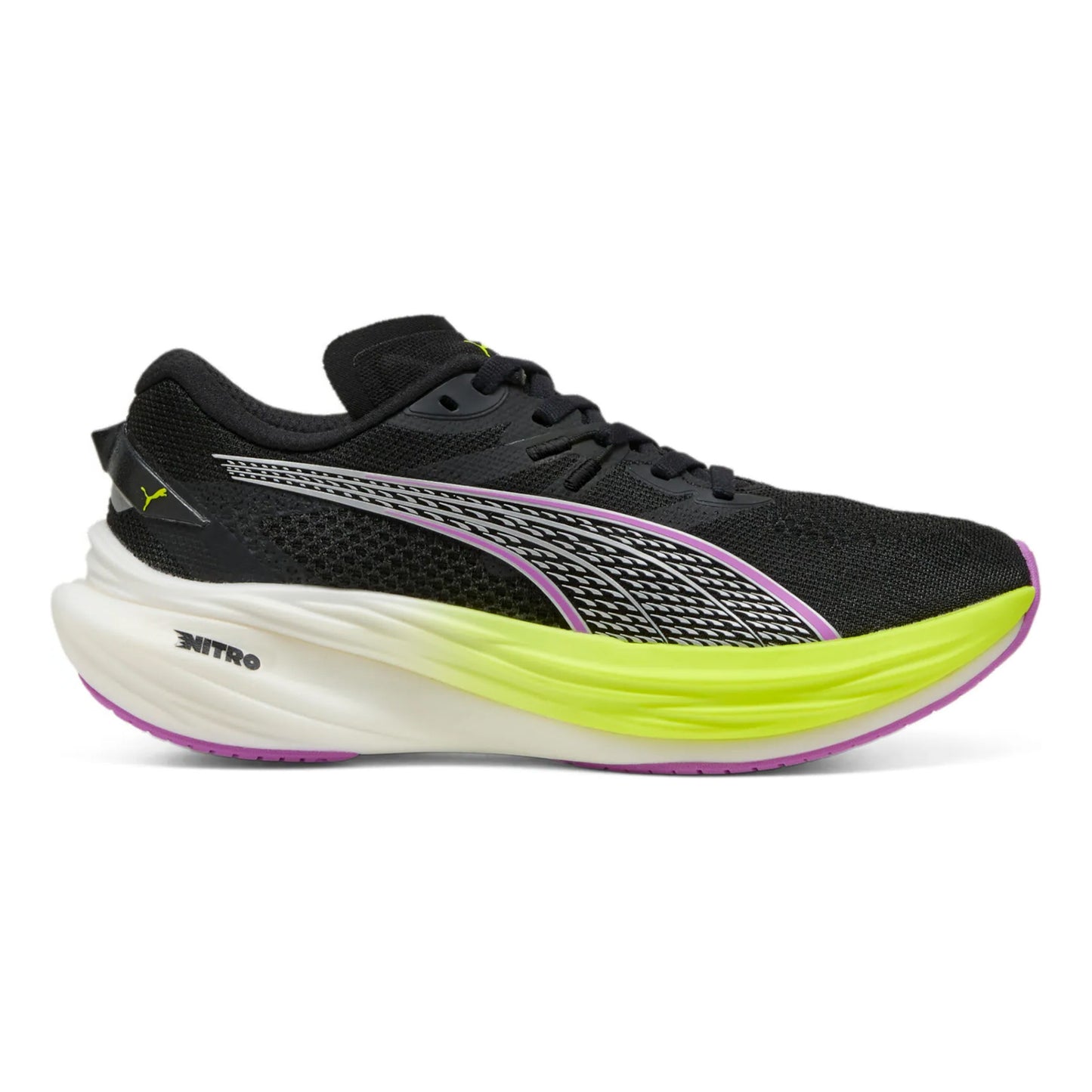 Puma Deviate Nitro 3 Neutral Sko Damer-Sort,Gul