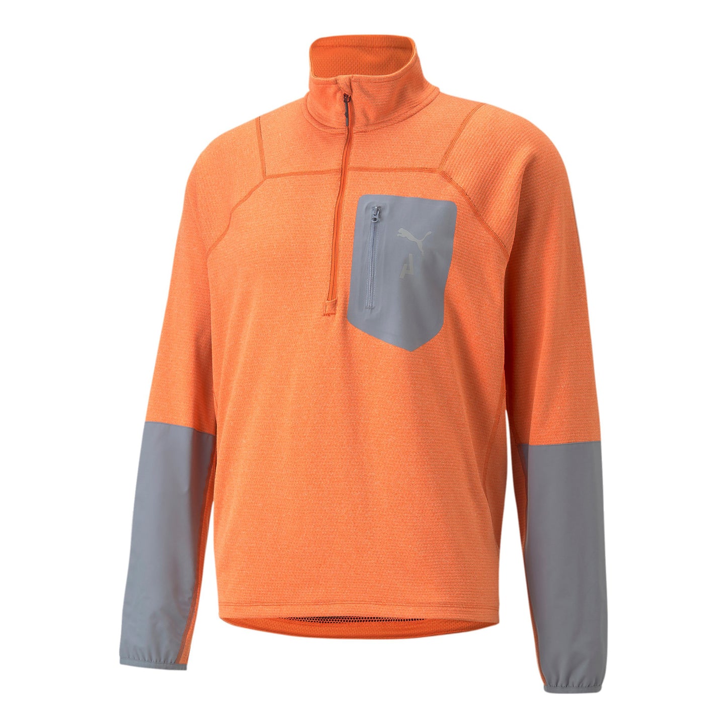 Puma Seasons Raincell Half-Zip Løbetop Herrer - orange, grå