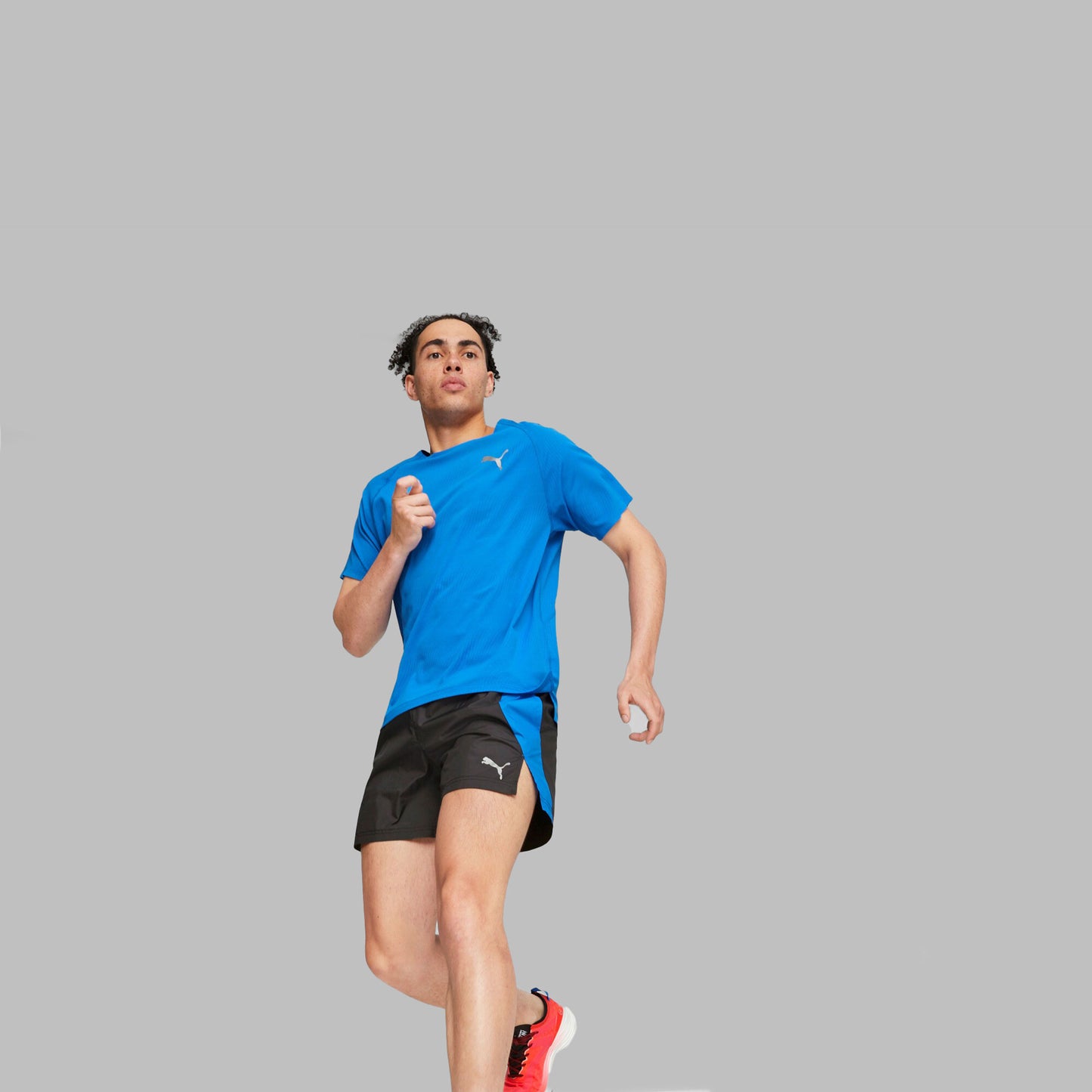 Puma Run 5in Løbeshorts Herrer-Sort,Blå