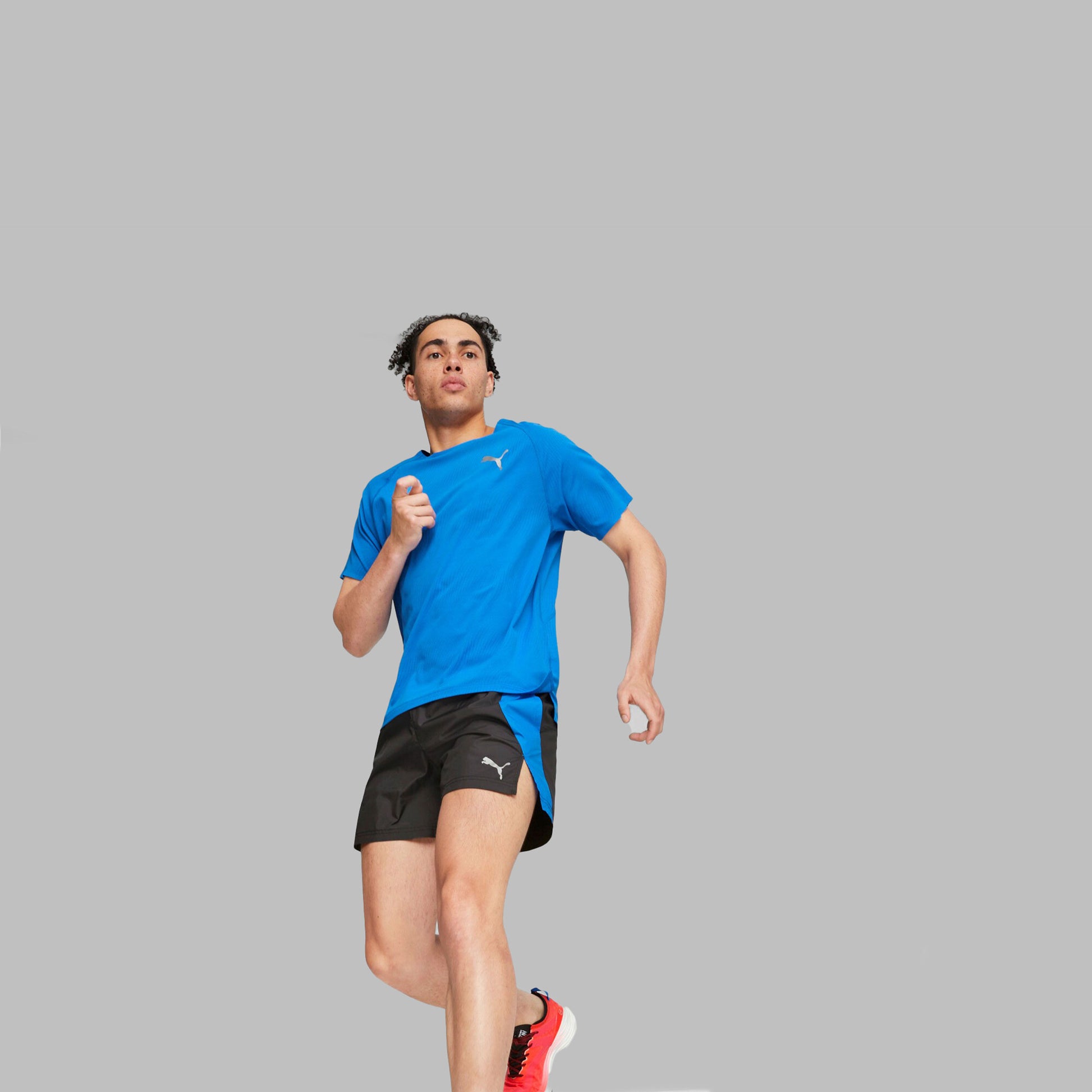 Puma Run 5in Løbeshorts Herrer-Sort,Blå