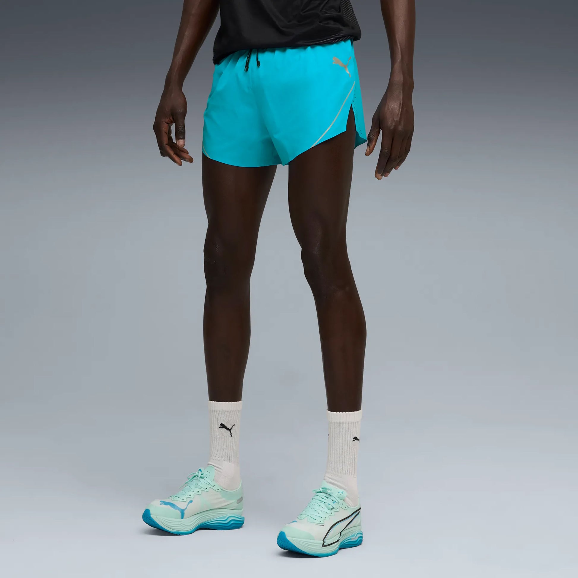 Puma Raceday Ultraweave 3in Split Løbeshorts Herrer-Blå