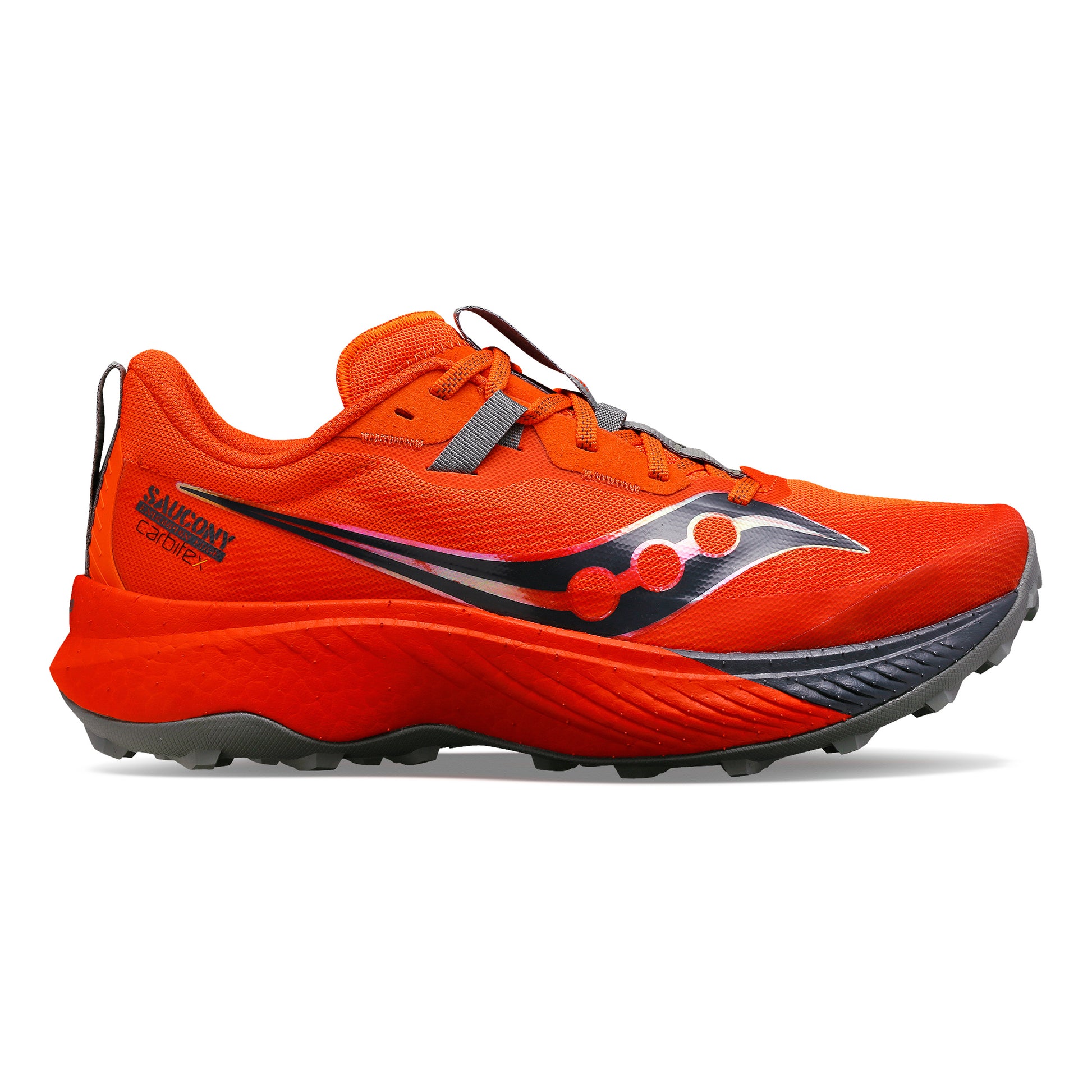 Saucony Endorphin Edge Trailsko Herrer - rød, sort