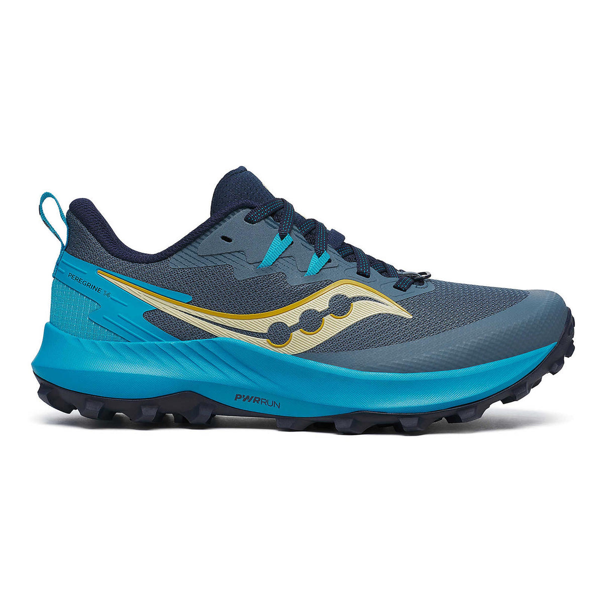 Saucony Peregrine 14 Trailsko Damer - mørkegrå, blå