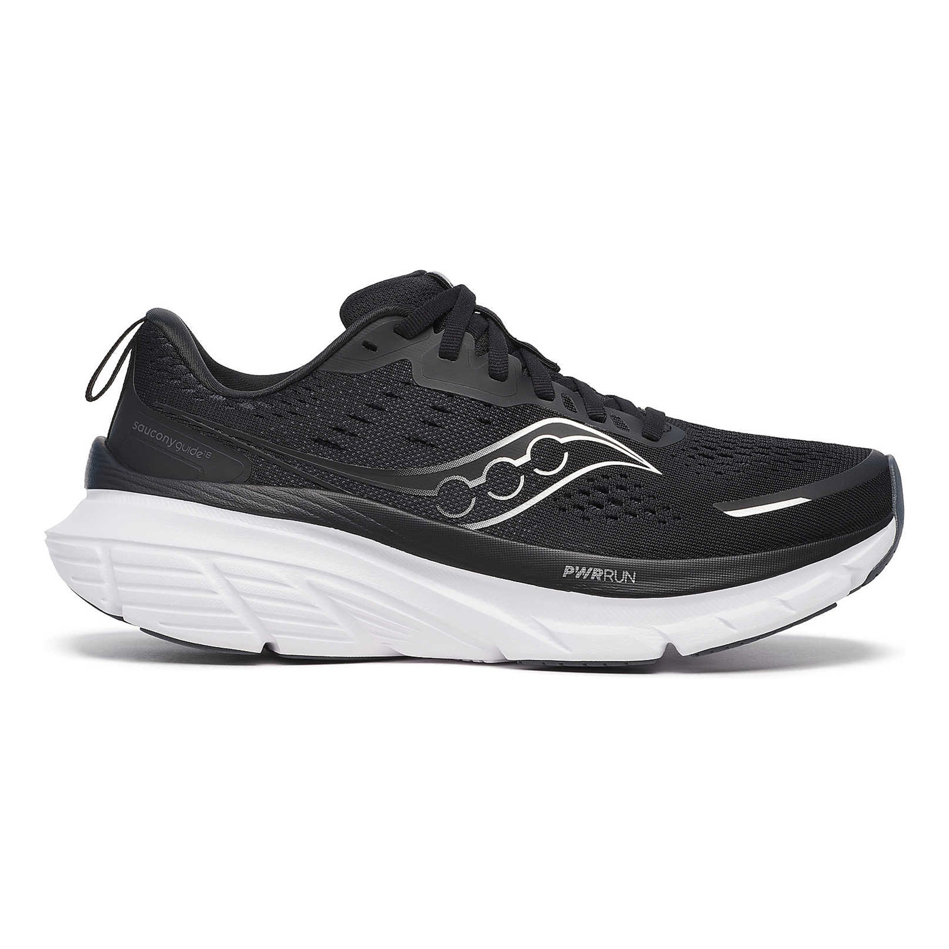 Saucony Guide 18 Støttesko Damer-Sort,Hvid