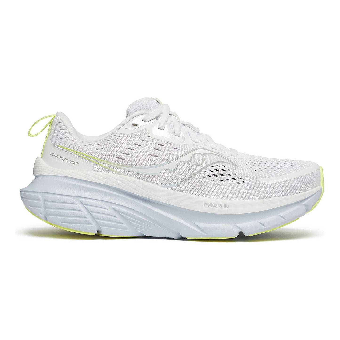 Saucony Guide 18 Støttesko Damer - hvid, lyseblå