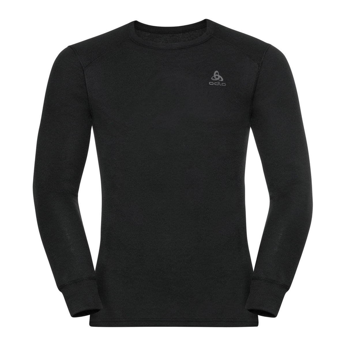 Odlo Active Warm Eco BI Top Crew Neck Shirt,Langærmet Herrer-Sort