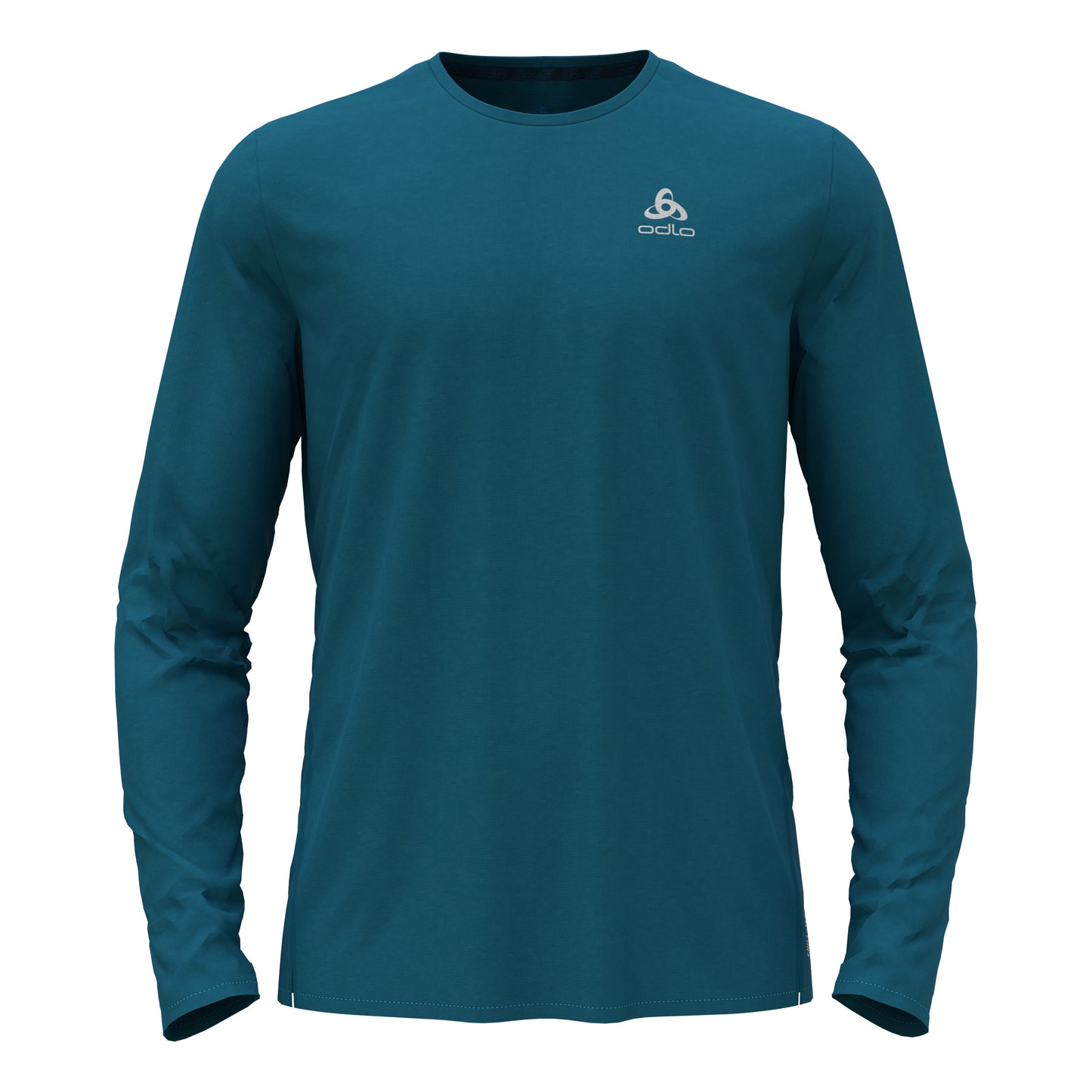 Odlo Zeroweight Chill-Tec Crew Neck Shirt, langærmet Herrer - blå,