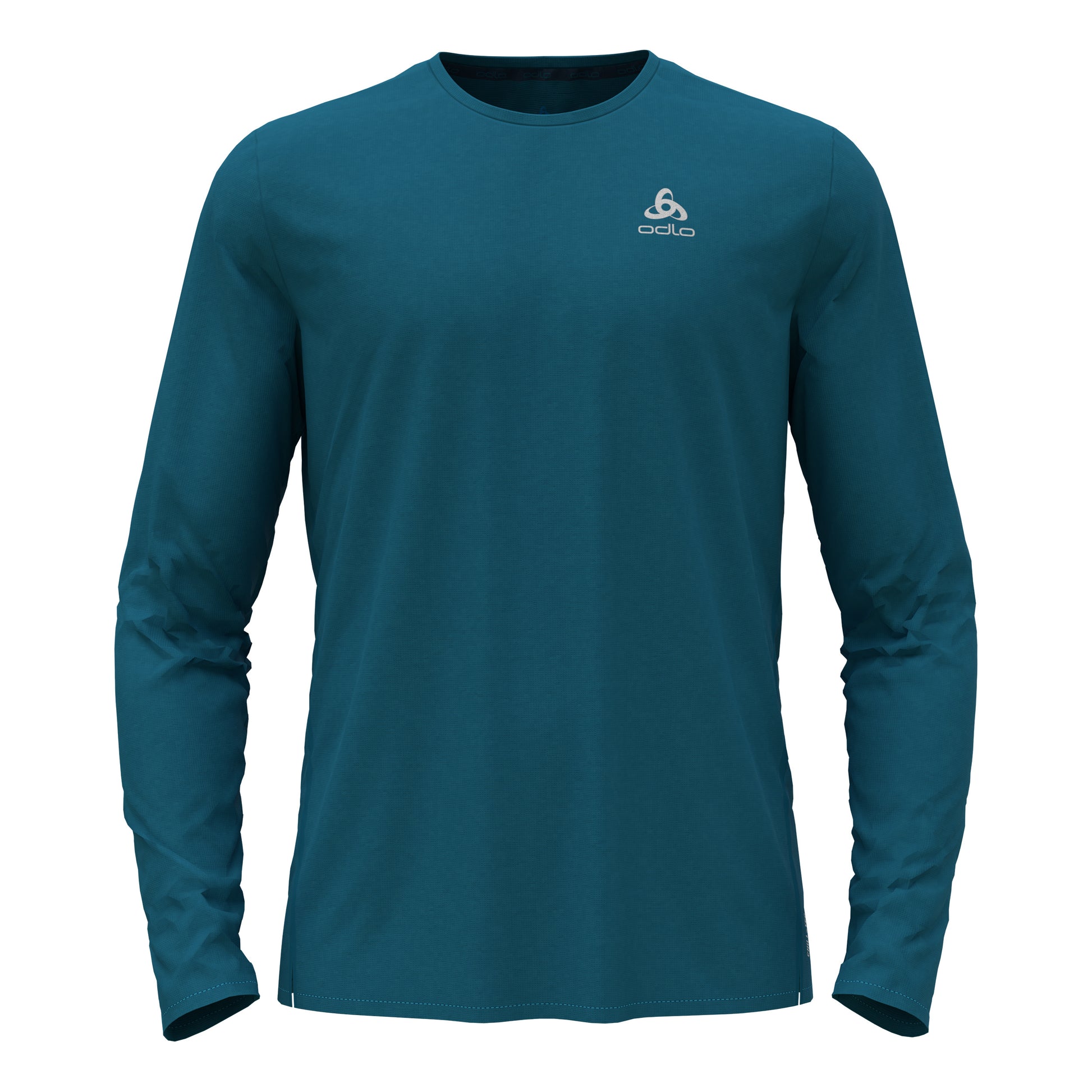 Odlo Zeroweight Chill-Tec Crew Neck Shirt, langærmet Herrer - blå,