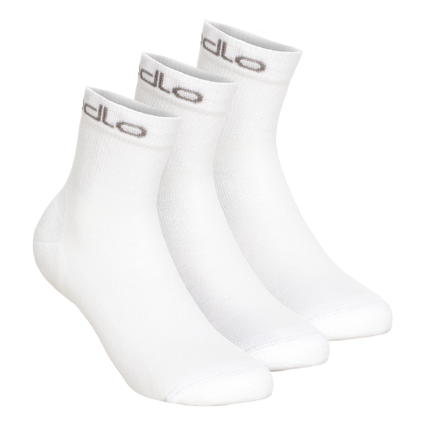 Odlo Quarter Active Sportssokker Pakke med 3 Unisex - hvid,