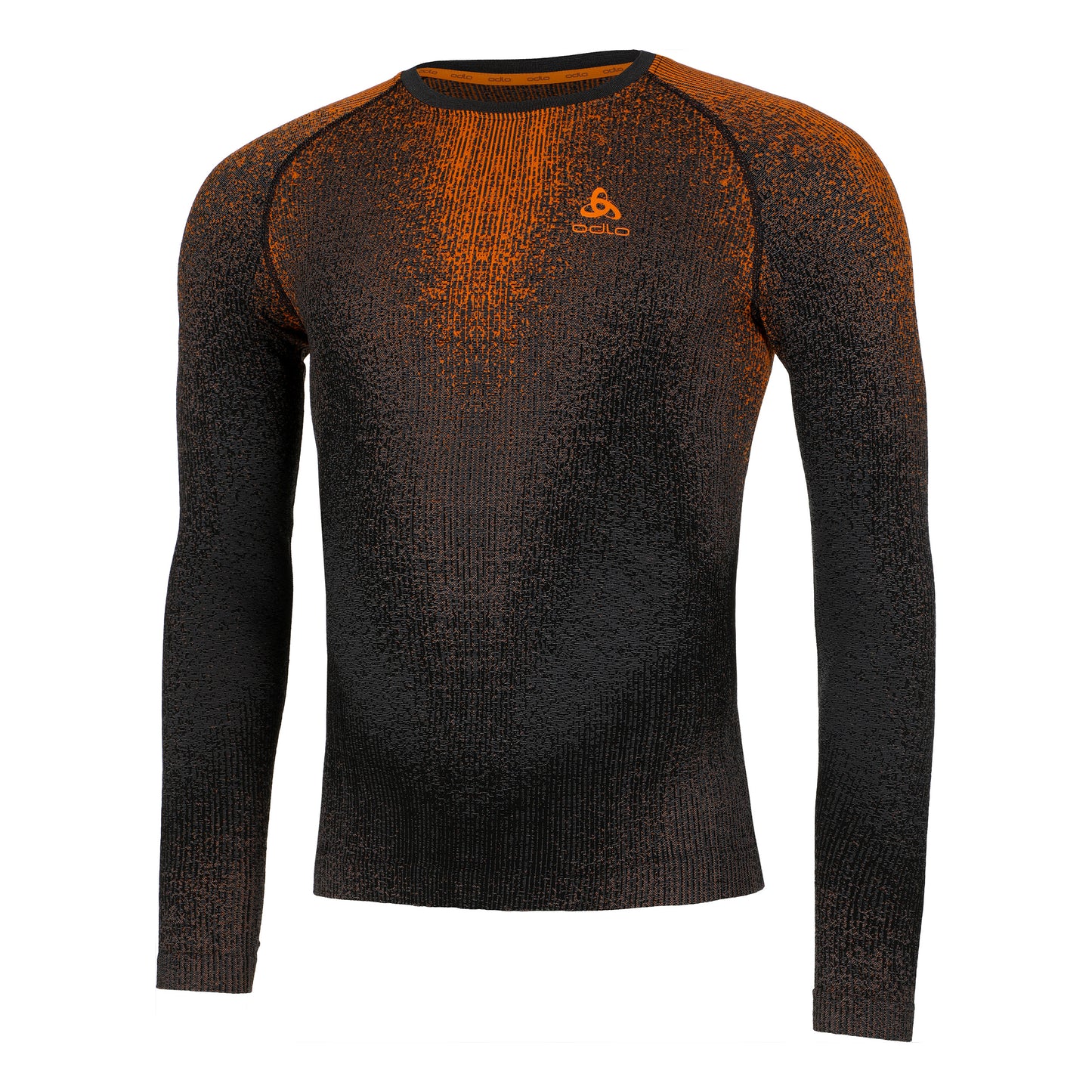 Odlo Blackcomb Eco Big Logo Top Crew Vest Herrer - grå, orange