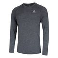 Essential Seamless Crew Neck Shirt, langærmet Herrer - antracit,