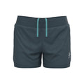 Zeroweight 3inch 2in1 Løbeshorts Damer - mørkegrå,