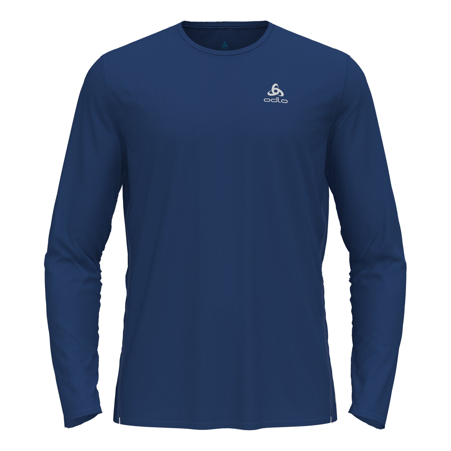 Odlo Zeroweight Chill-Tec Crew Neck Shirt, langærmet Herrer - mørkeblå,