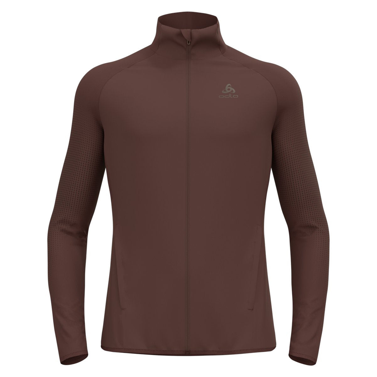 Odlo Zeroweight Warm Hybrid Løbejakke Herrer-Brun