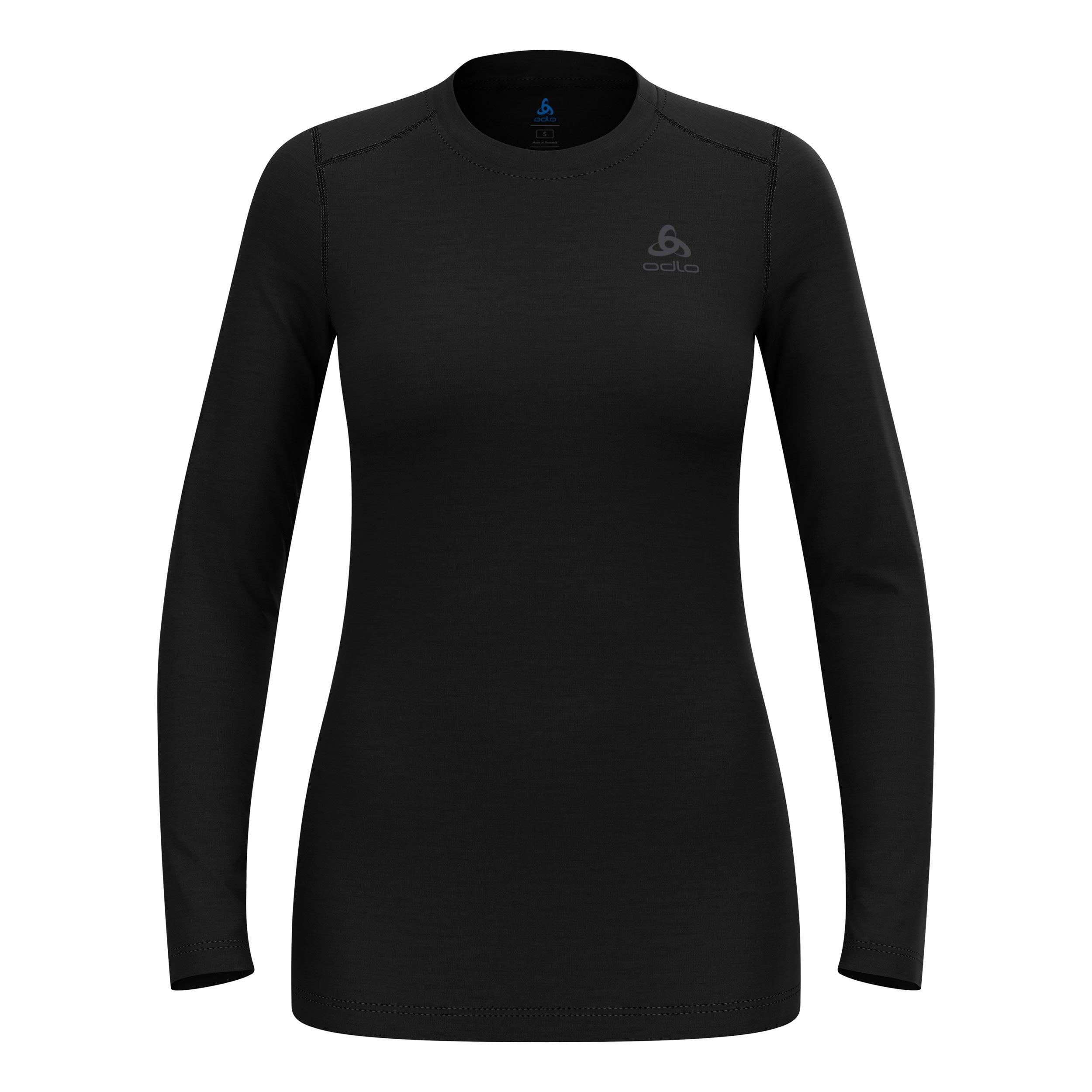 Odlo Merino 160Crew Shirt,Langærmet Damer-Sort