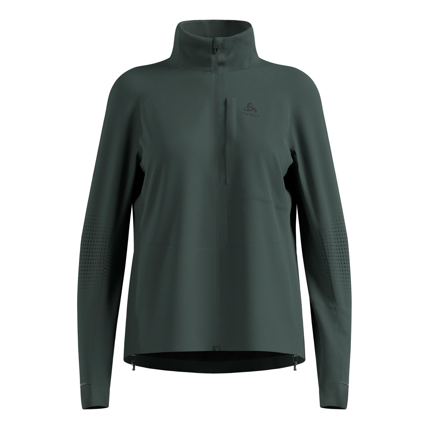 Odlo Zeroweight Pro Warm Reflective Løbejakke Damer-Oliven