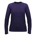 Essential Seamless Crew Neck Shirt, langærmet Damer - mørkeblå,