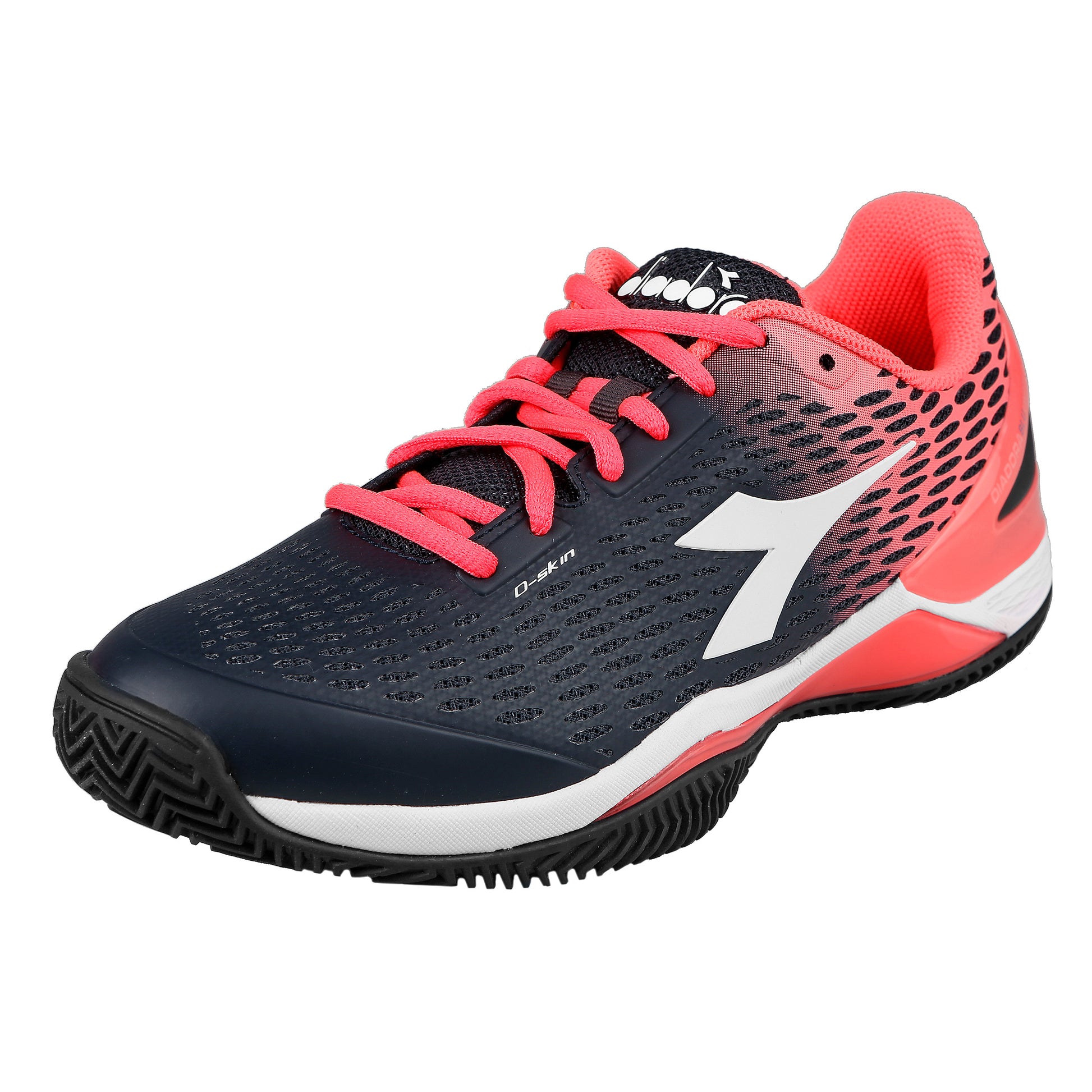 Diadora Speed Blushfield Fly 2 Clay Grusbanesko Damer - sort, koral